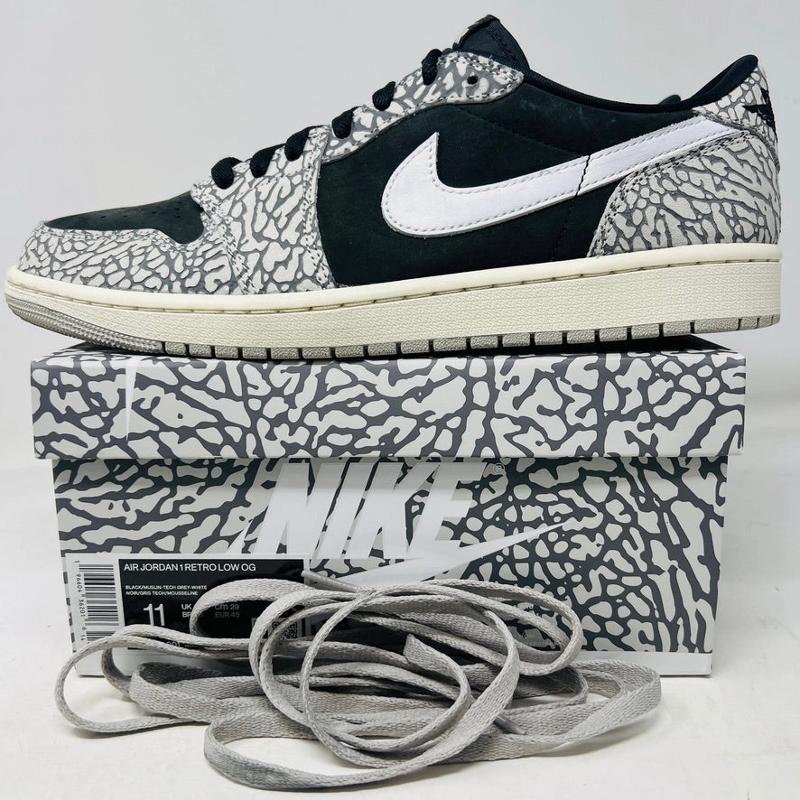 Jordan 1 Retro Low OG Black Cement