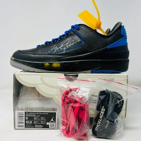Jordan 2 Retro Low SP Off-White Black Blue
