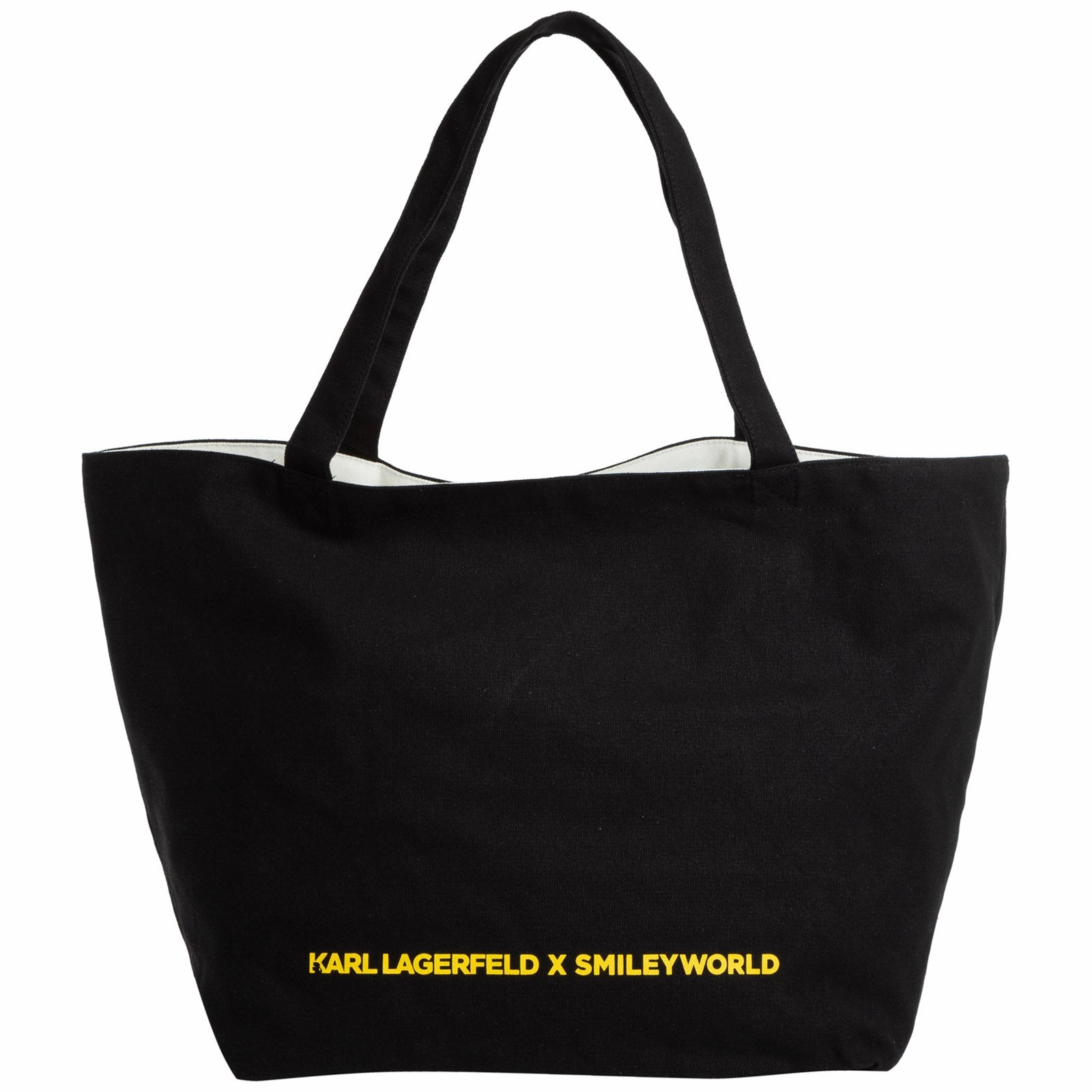 Karl Lagerfeld X Smileyworld Graphic Print Reversible Tote Bag