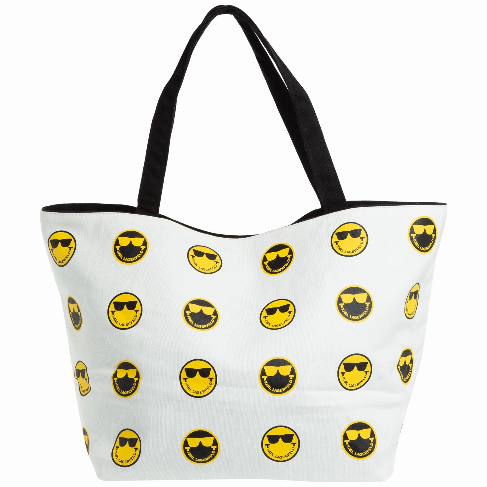 Karl Lagerfeld X Smileyworld Graphic Print Reversible Tote Bag