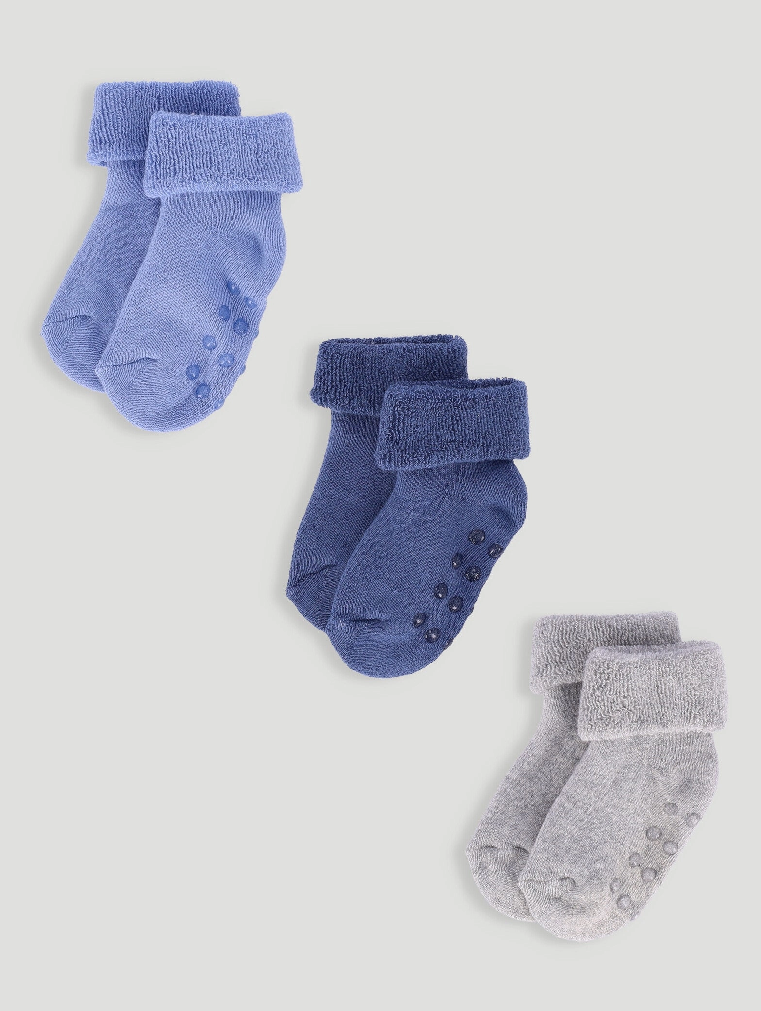 Keedo Baby Boys 3 Pack Towelling Socks