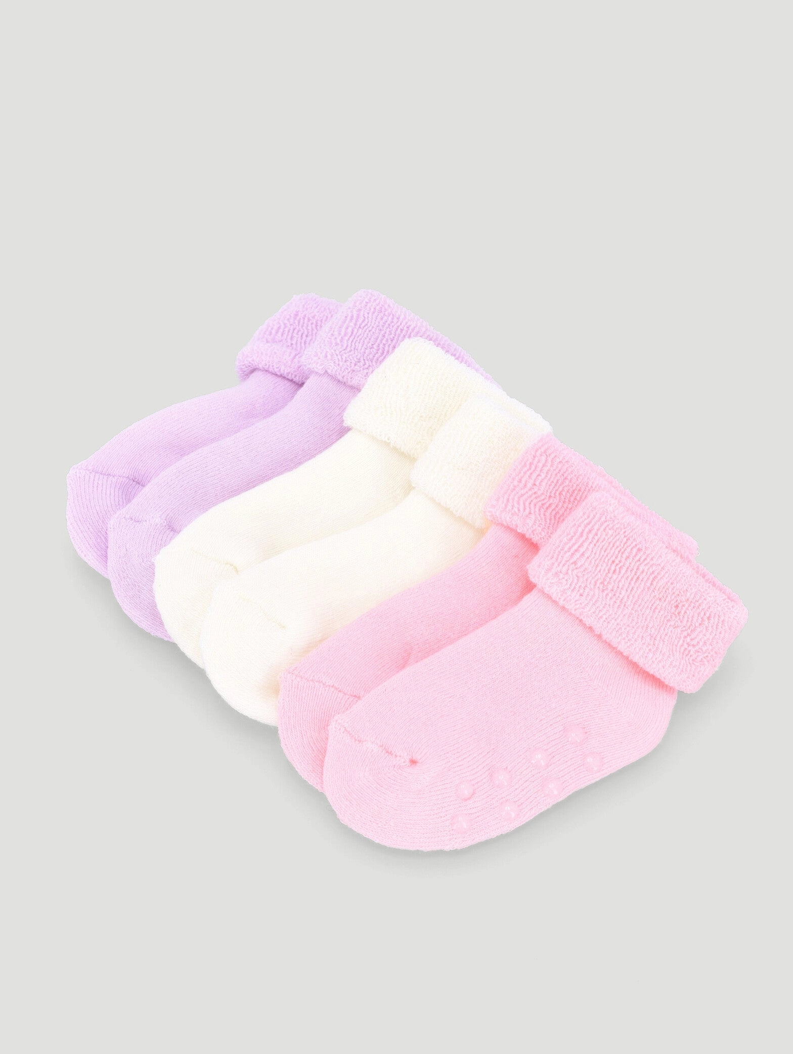 Keedo Baby Girls 3 Pack Towelling Socks