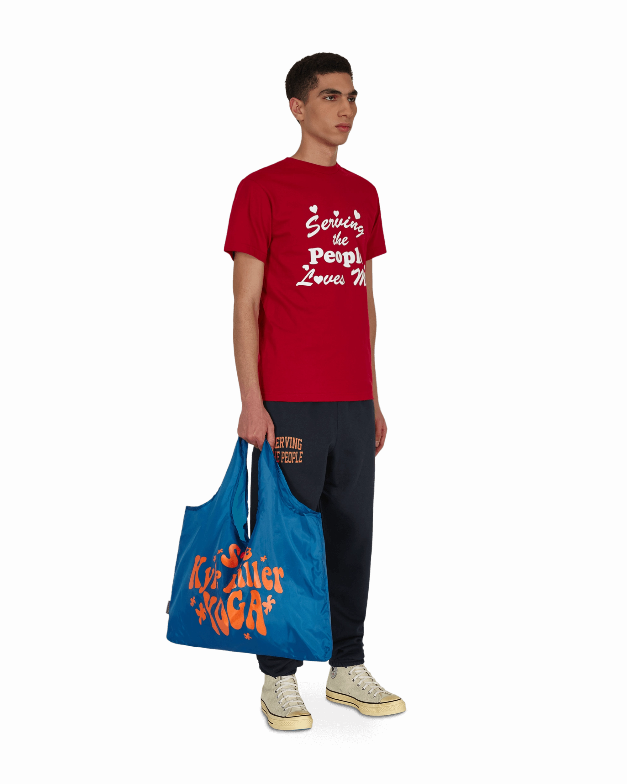 Kyle Miller Yoga Packable Tote Bag Blue