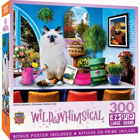 MasterPieces  Wild & Whimsical Catnip Cultivator EzGrip Puzzle 300 Piece