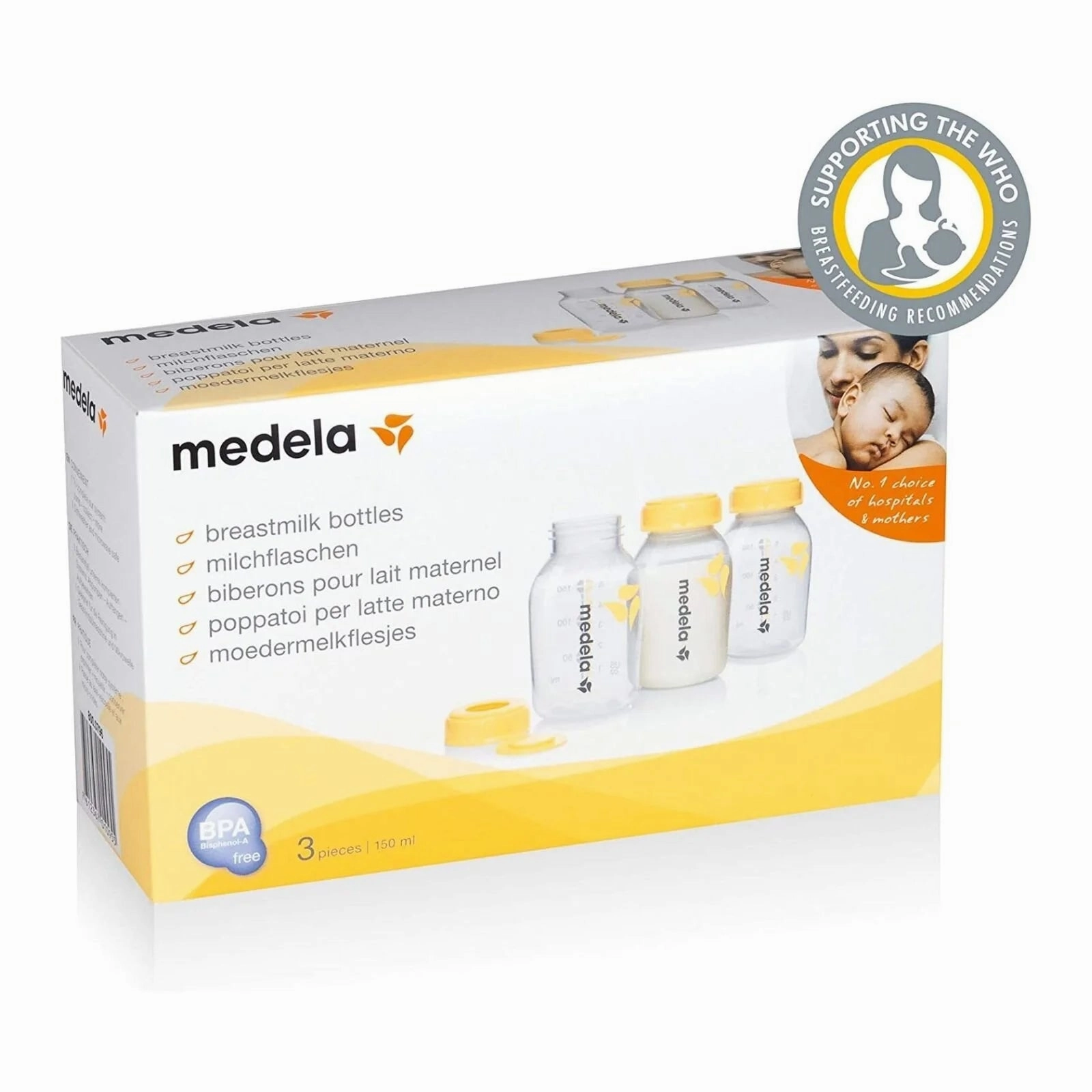 Medela Breastmilk Storage Bottles 150ml 3 pcs