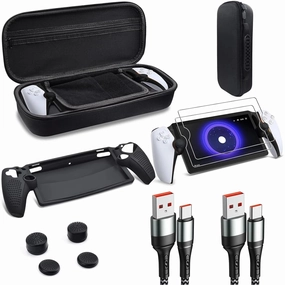 Microea Playstation Portal EVA Carrying Case & Accessories Bundle
