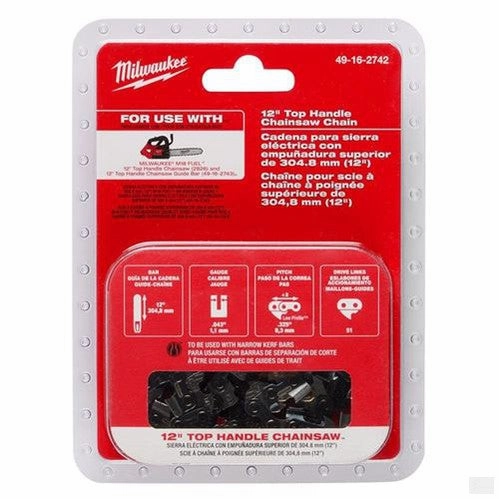 Milwaukee 12in Top Handle Chainsaw Chain 49-16-2742
