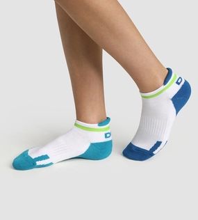 Pack of  2 pairs of retro children's socks Blue Green Dim Sport