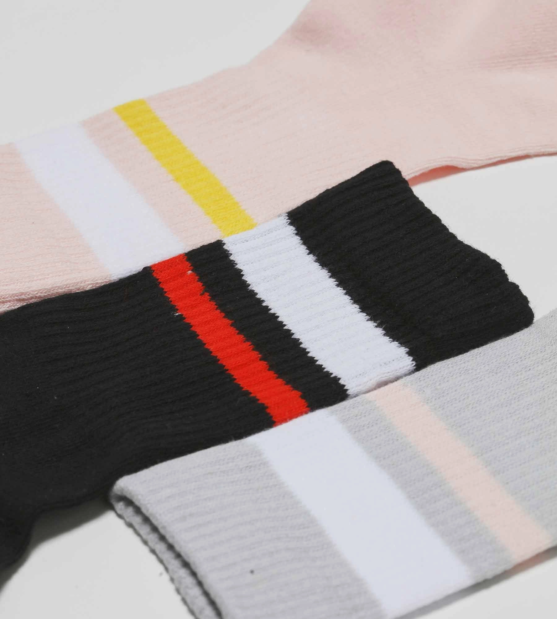 Pack of 3 pairs of women's cotton socks in Pink Gray EcoDim Sport