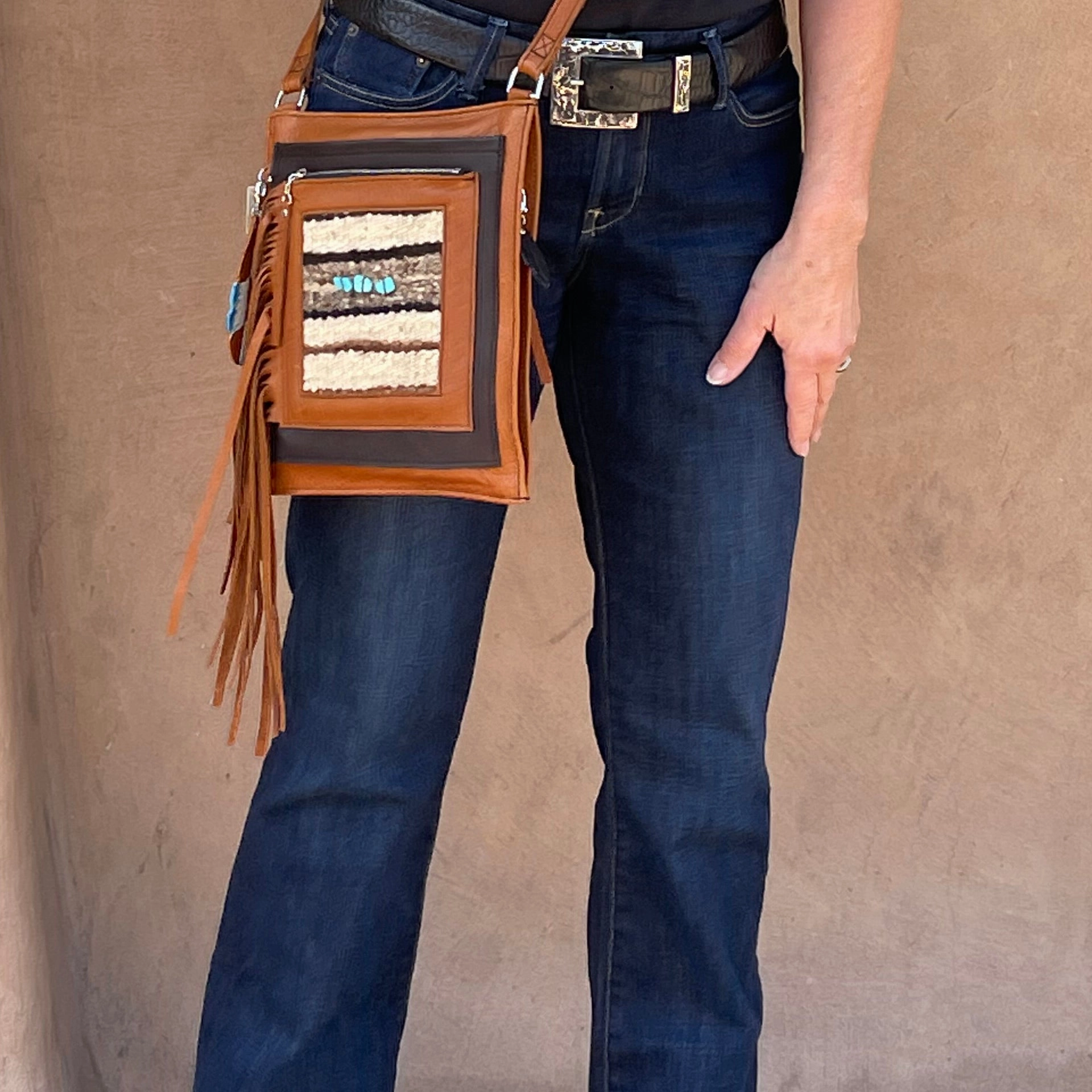 PCco Baby Bandolera w/ Textile Crossbody Bag