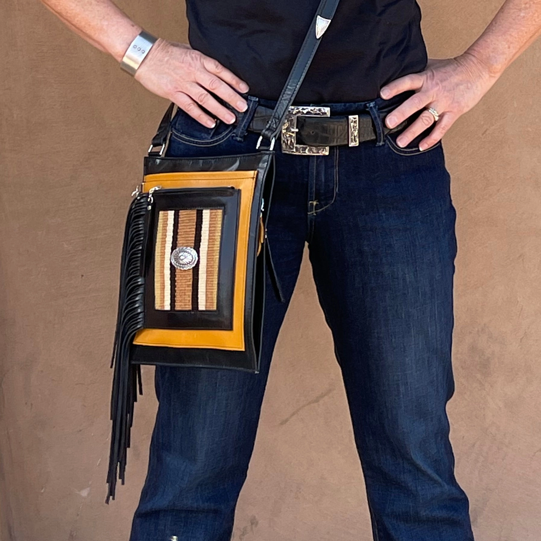 PCco Baby Bandolera w/ Textile Crossbody Bag