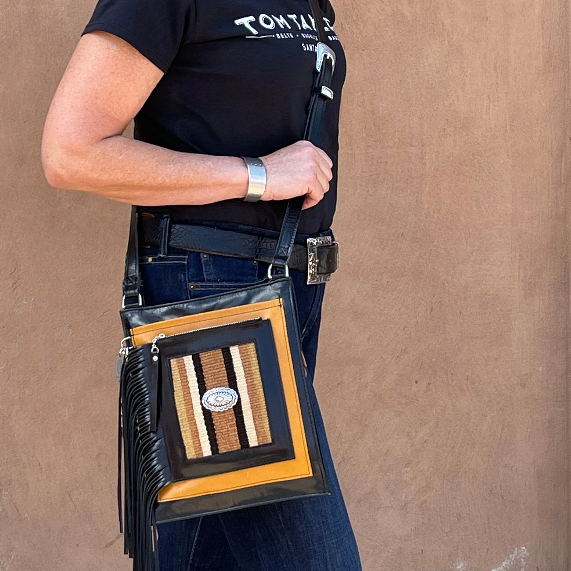 PCco Baby Bandolera w/ Textile Crossbody Bag