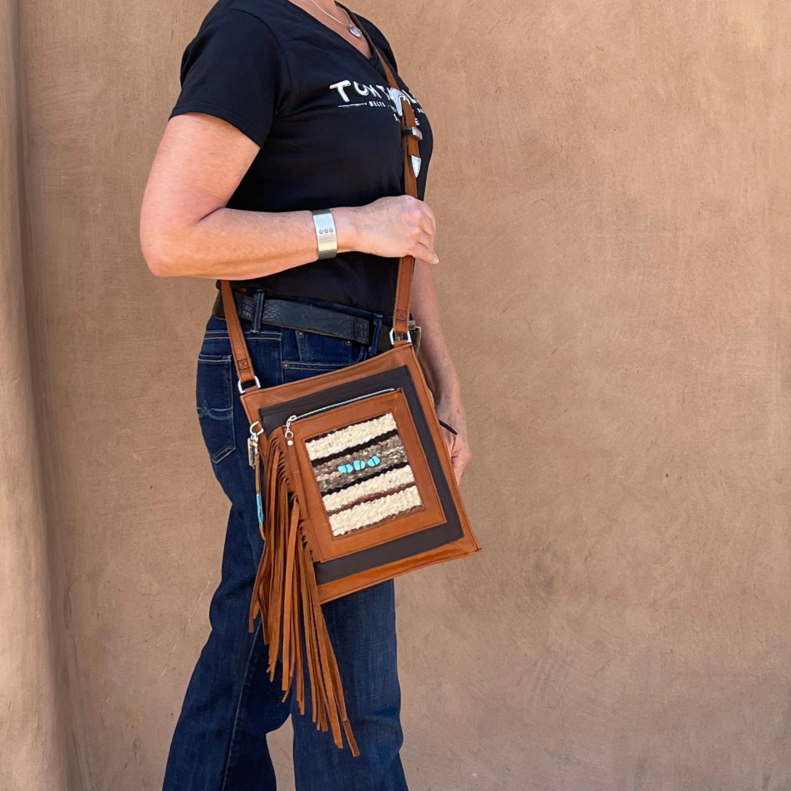 PCco Baby Bandolera w/ Textile Crossbody Bag