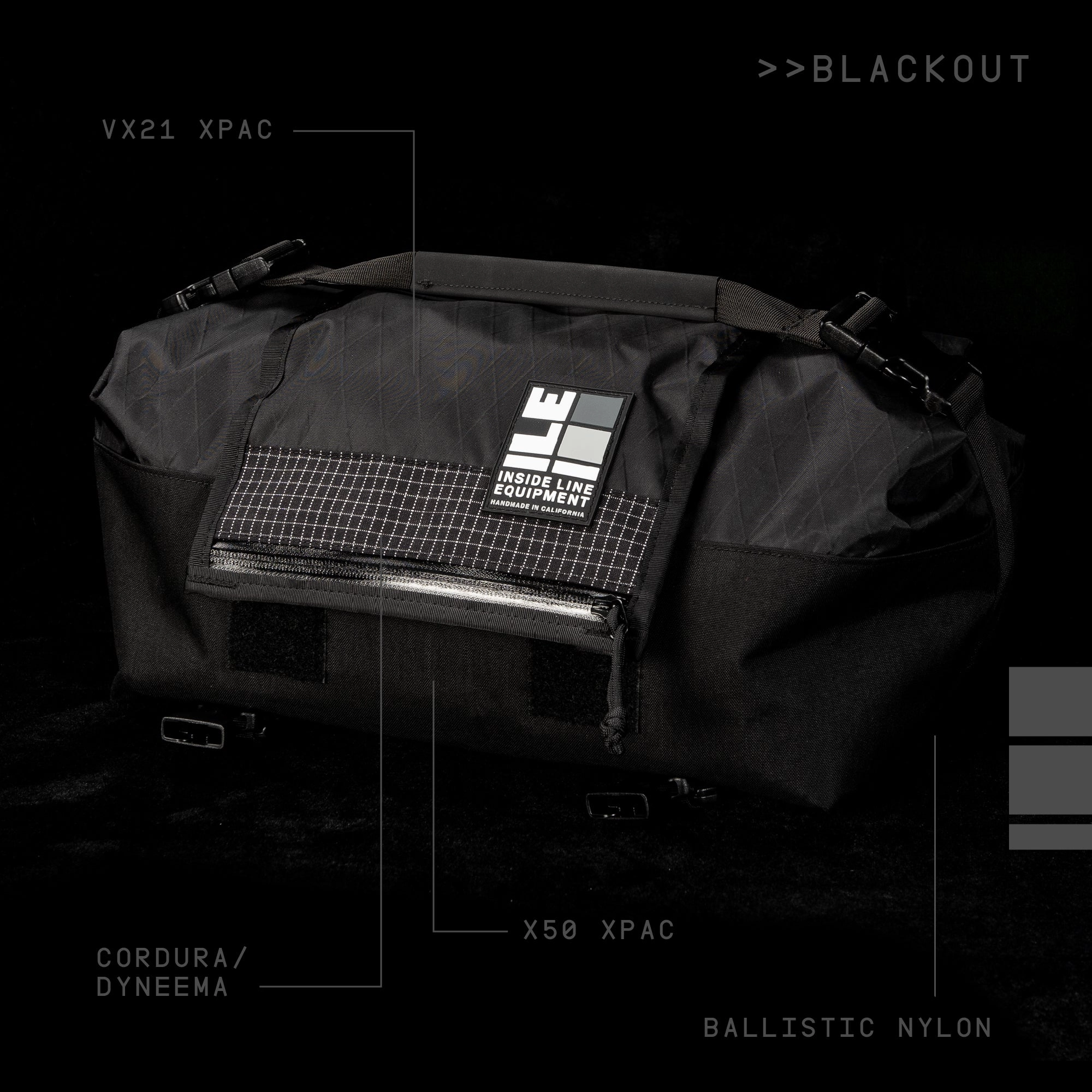 Porteur Rackbag: Blackout Patchwork