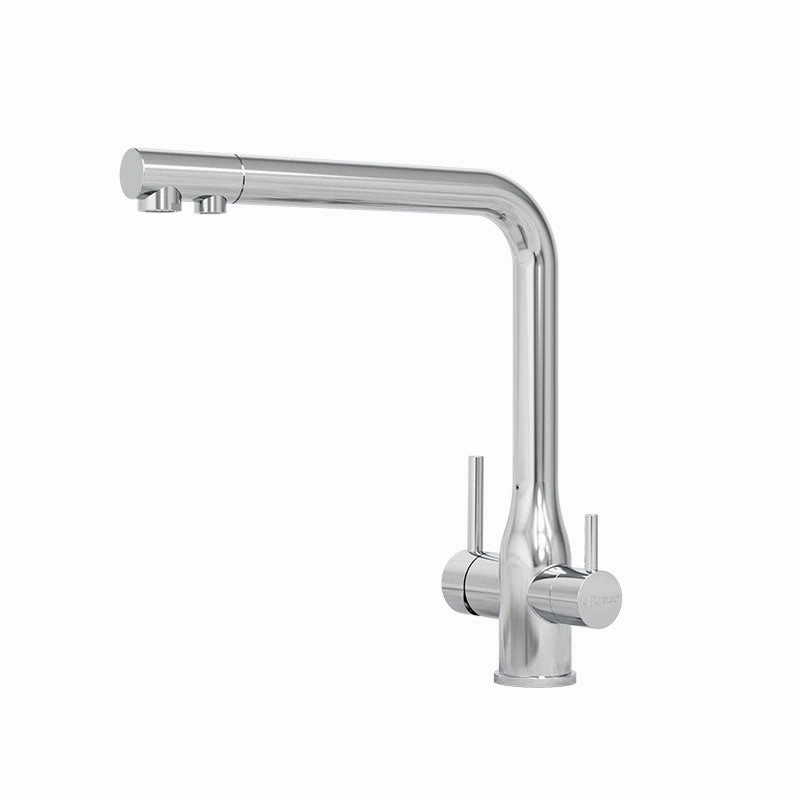 Puretec TRIPLA Elite 3in1 Straight Mixer Tap - Stainless Steel