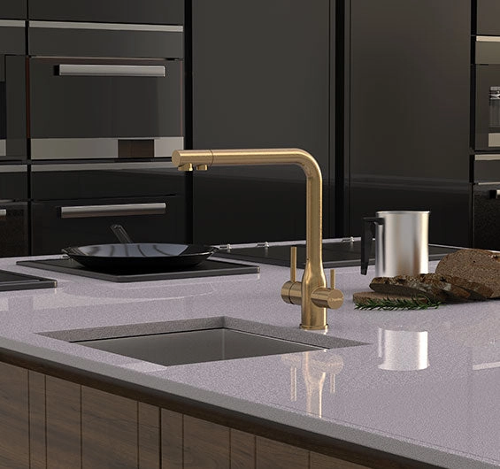 Puretec TRIPLA Elite 3in1 Straight Mixer Tap - Stainless Steel