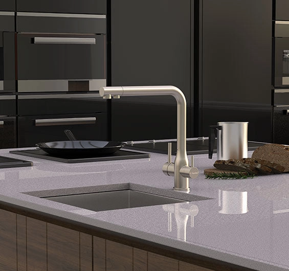 Puretec TRIPLA Elite 3in1 Straight Mixer Tap - Stainless Steel