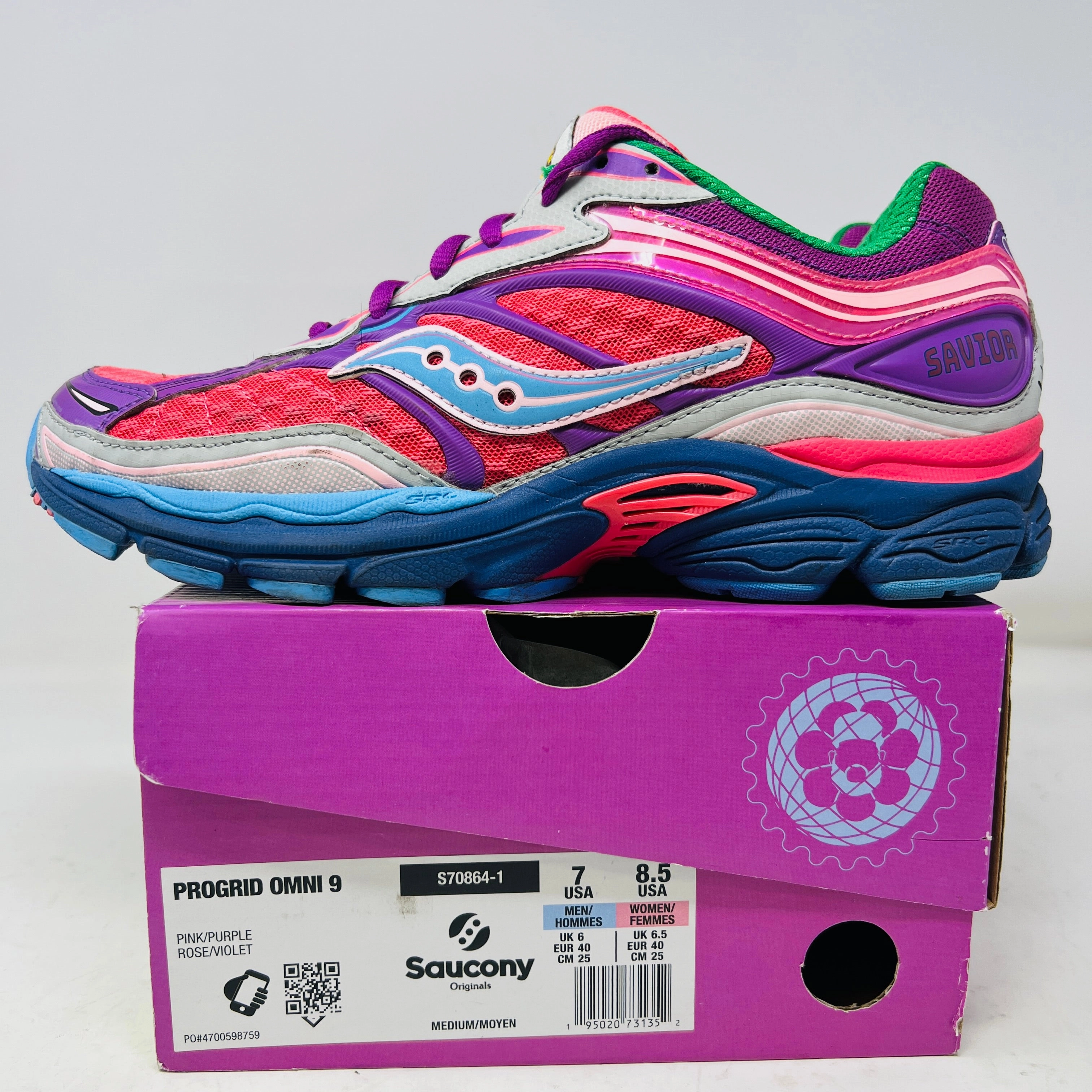 Saucony ProGrid Omni 9 Jae Tips To Do List Pink