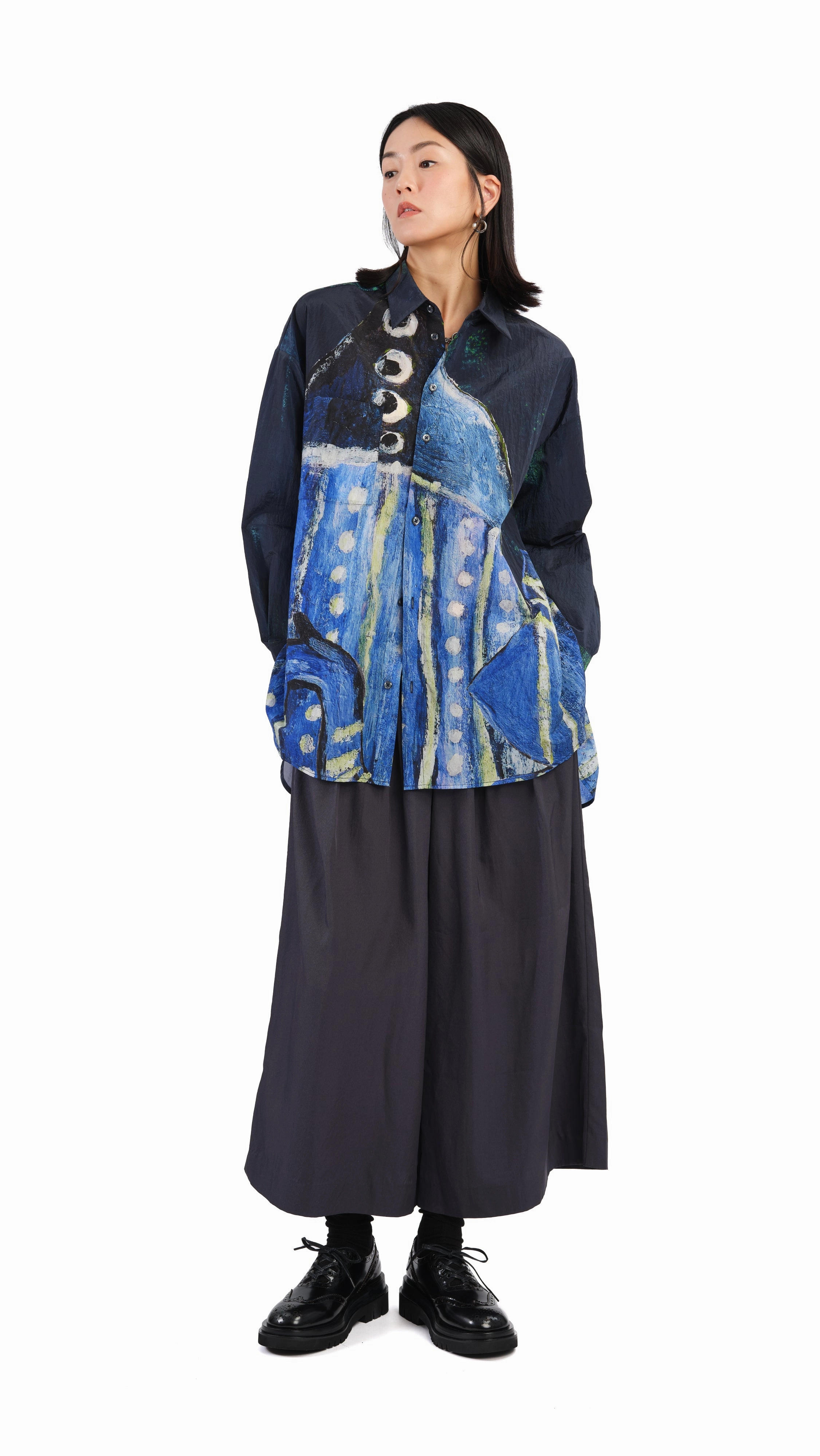 Selk'Nam Graphic Print Oversized Shirt