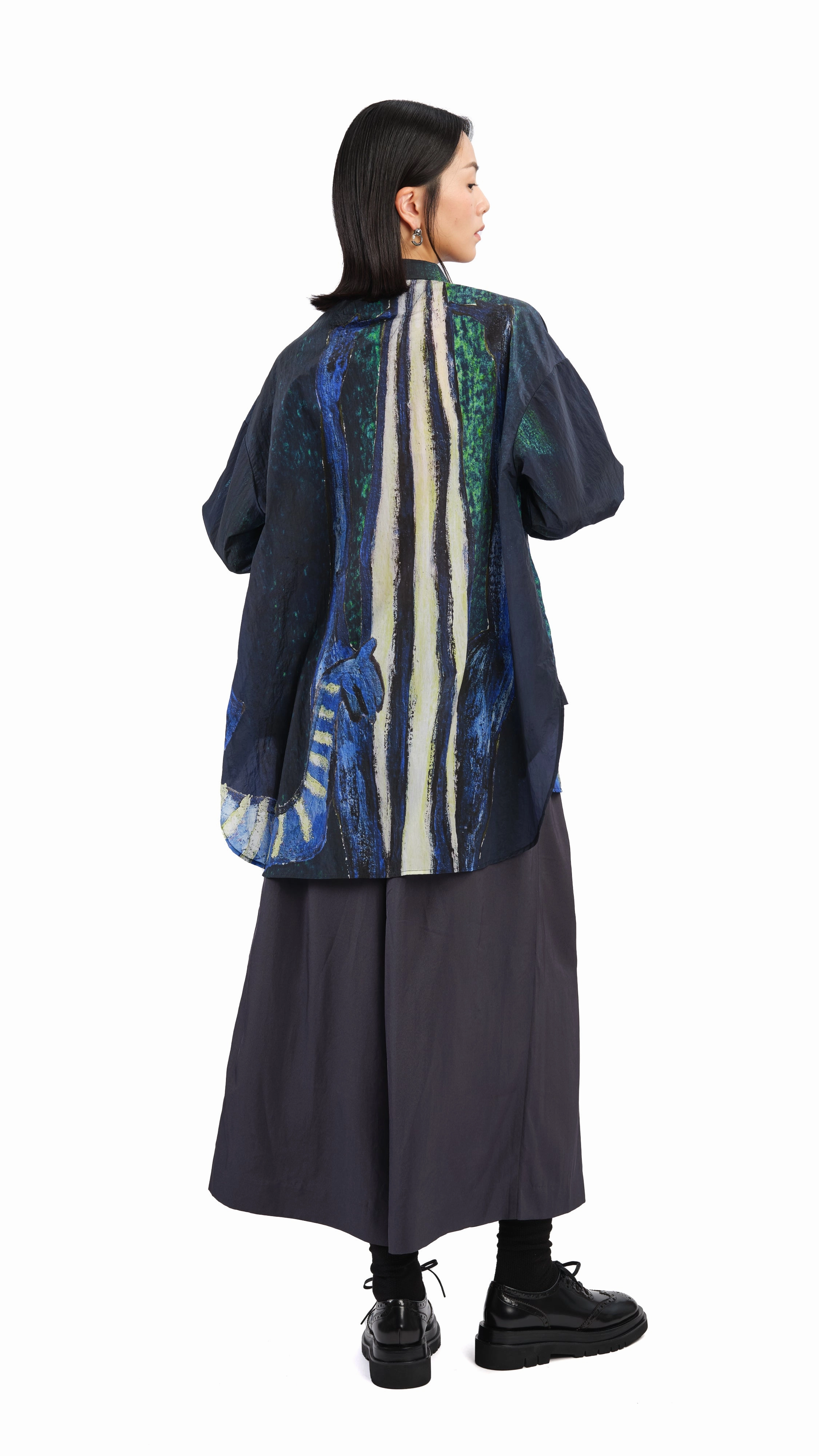 Selk'Nam Graphic Print Oversized Shirt