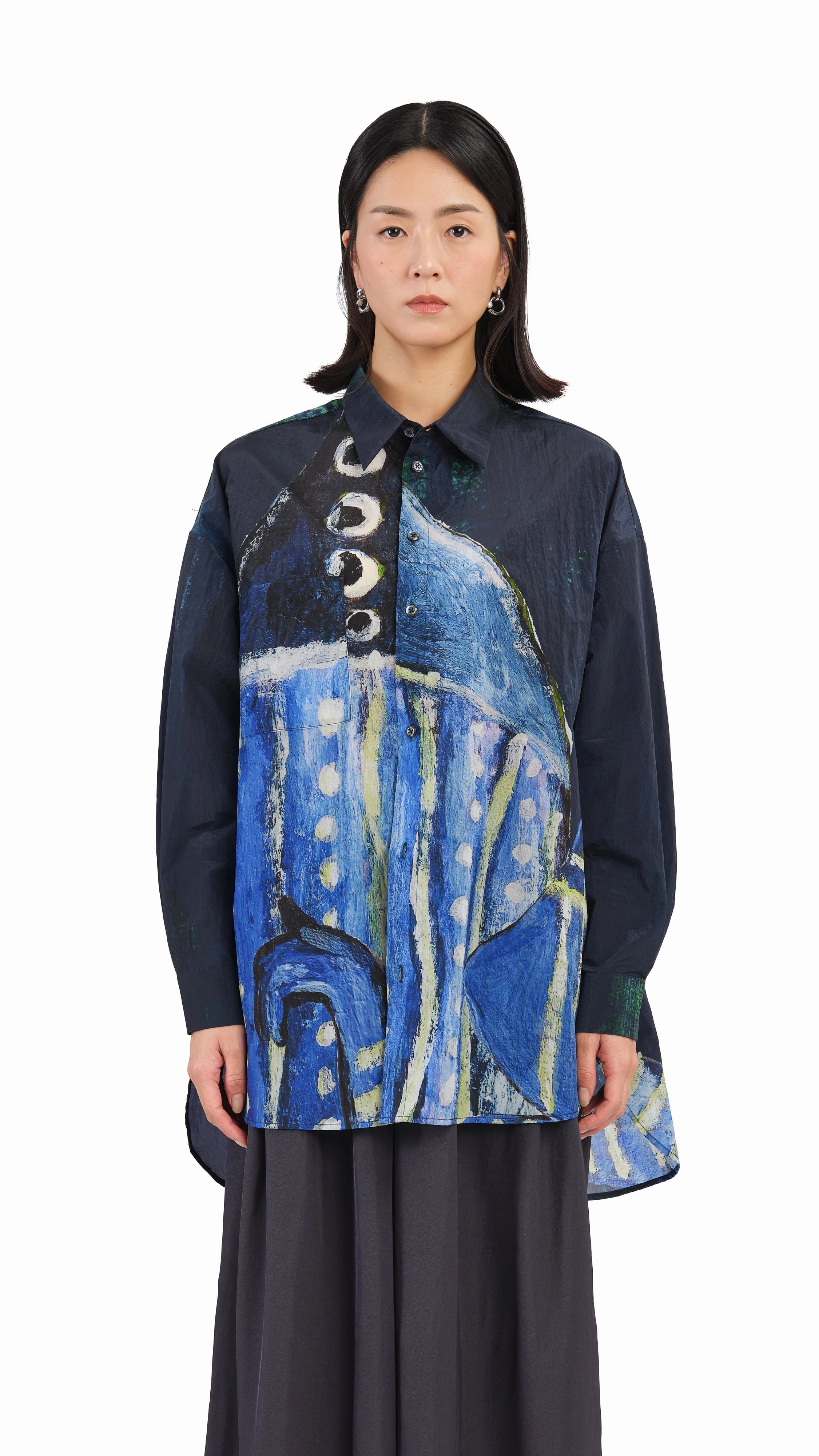 Selk'Nam Graphic Print Oversized Shirt