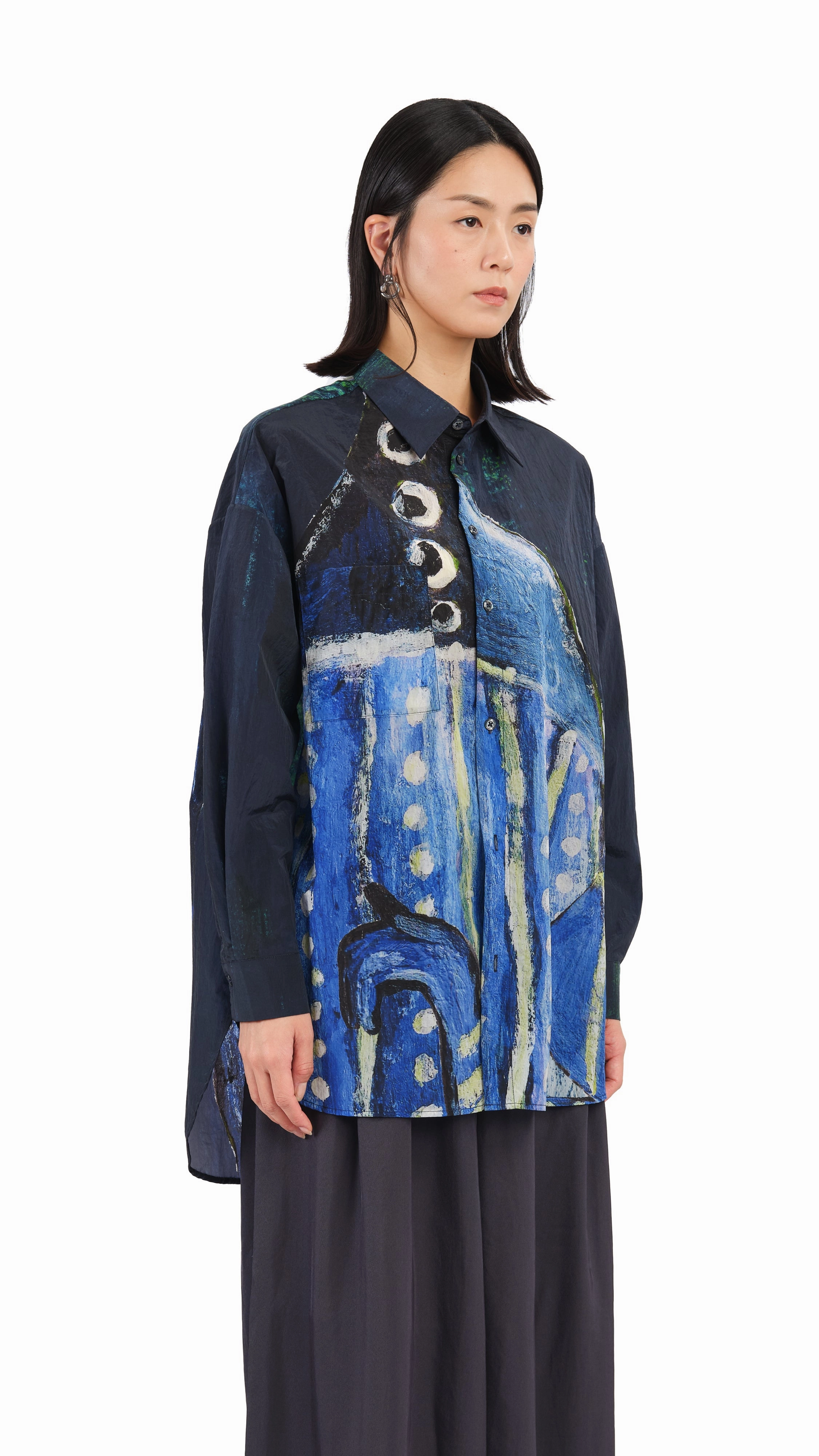 Selk'Nam Graphic Print Oversized Shirt