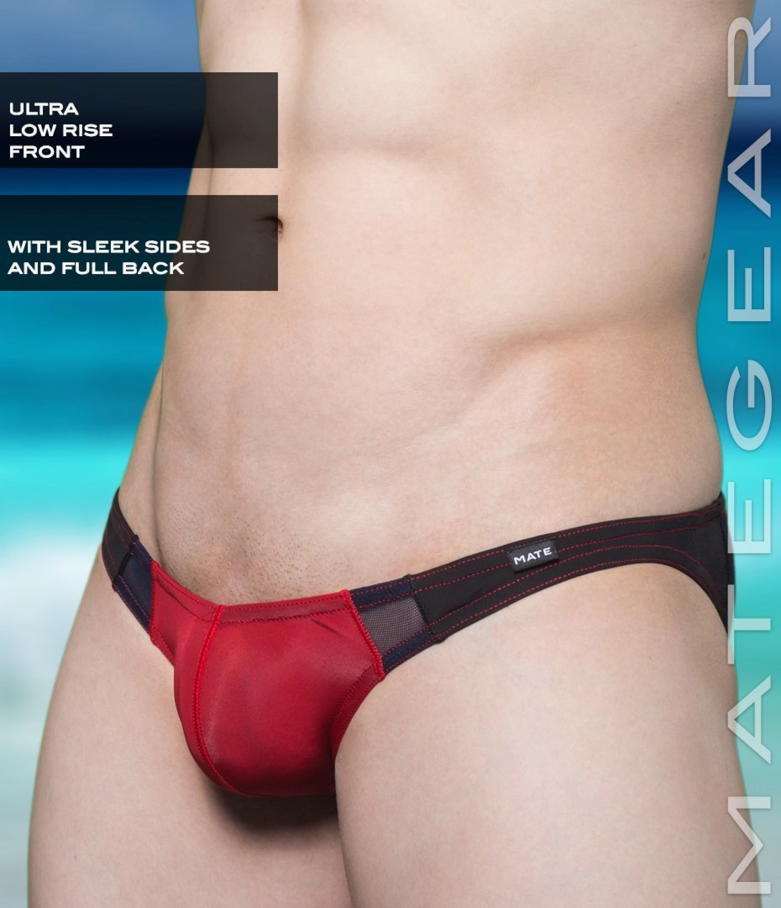 Sexy Men's Swimwear Ultra Swim Bikini - Roe Yeon III (Ultra Low Rise Front / Ultra Thin Nylon Series)