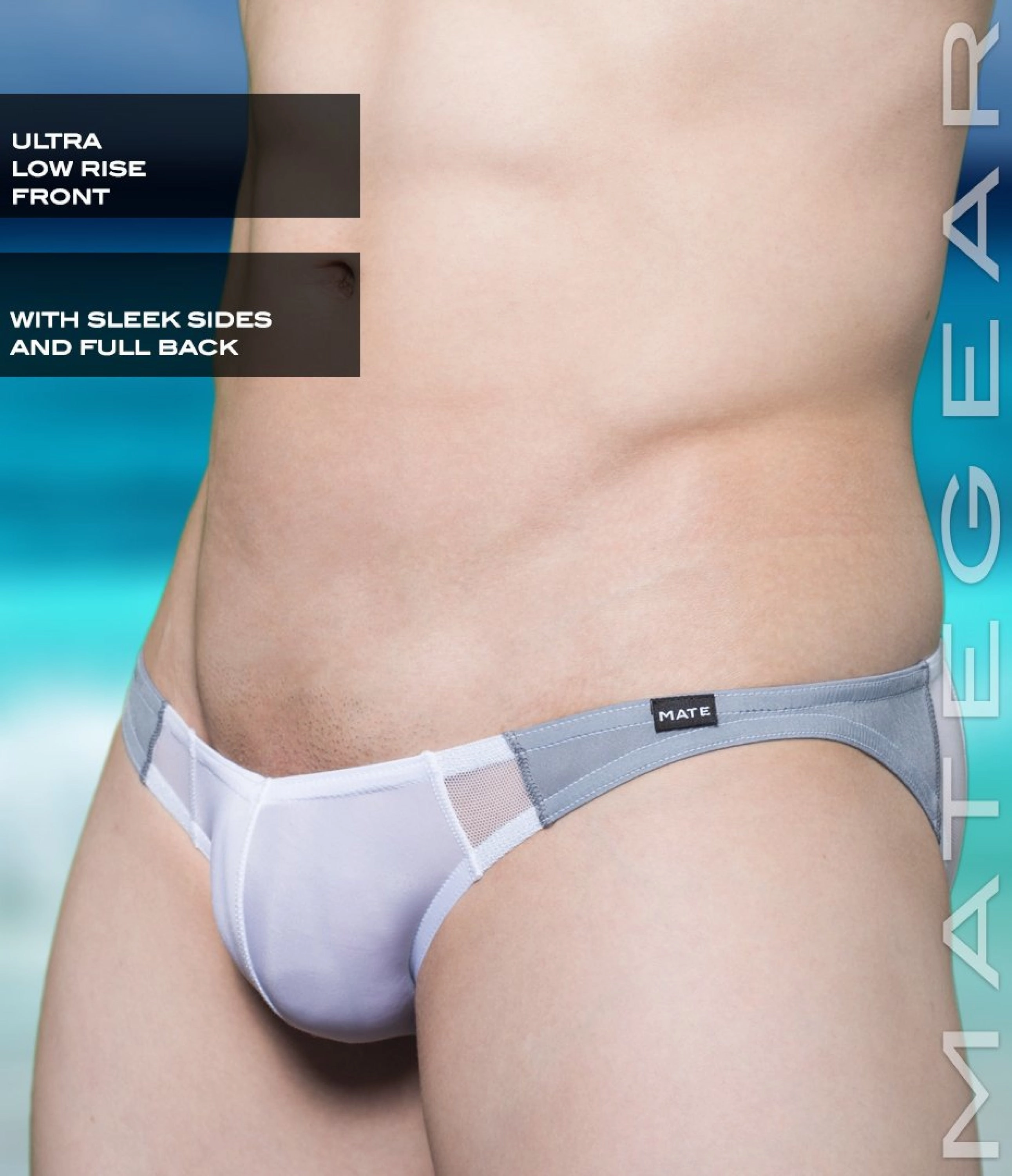 Sexy Men's Swimwear Ultra Swim Bikini - Roe Yeon III (Ultra Low Rise Front / Ultra Thin Nylon Series)