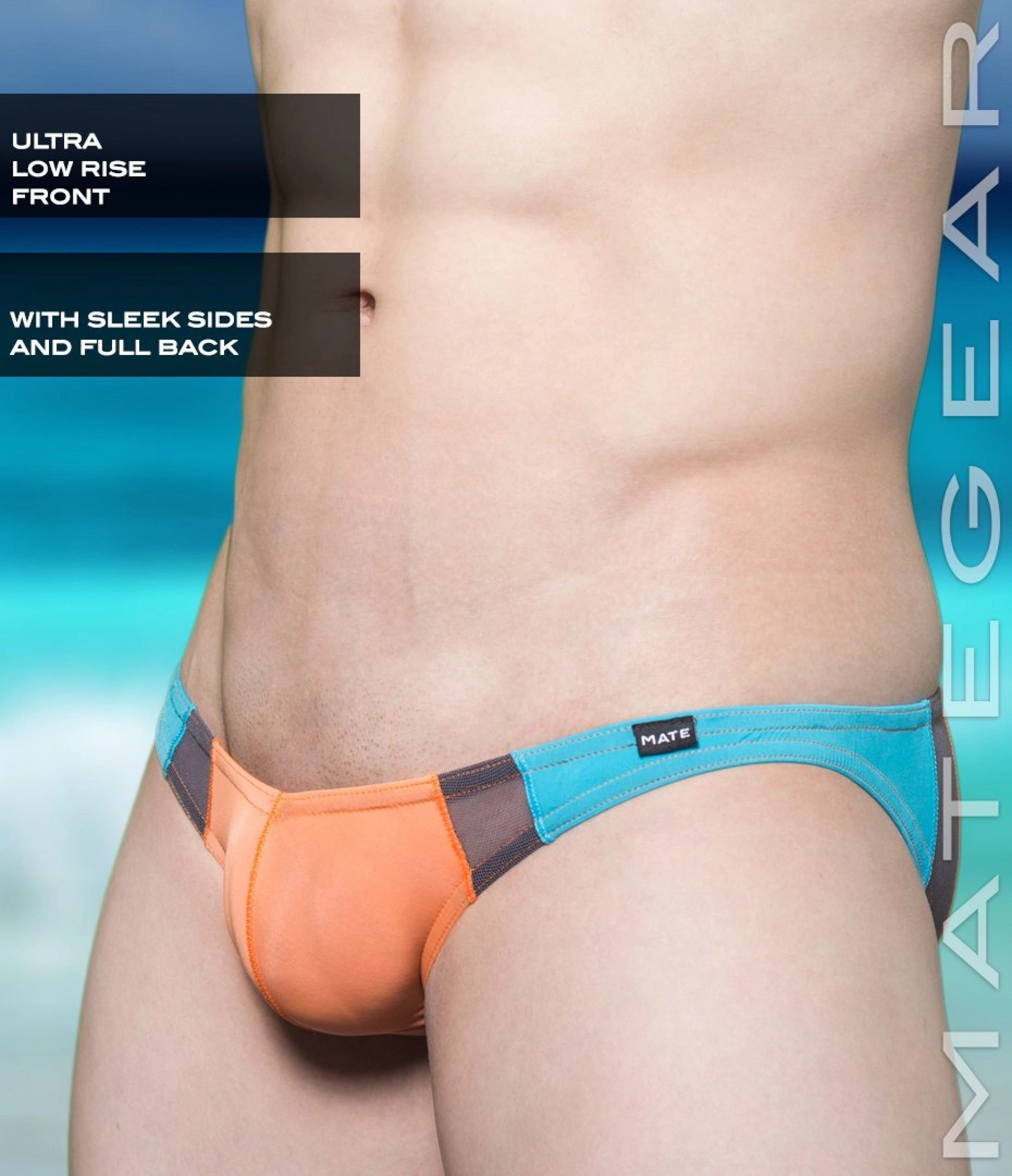 Sexy Men's Swimwear Ultra Swim Bikini - Roe Yeon III (Ultra Low Rise Front / Ultra Thin Nylon Series)