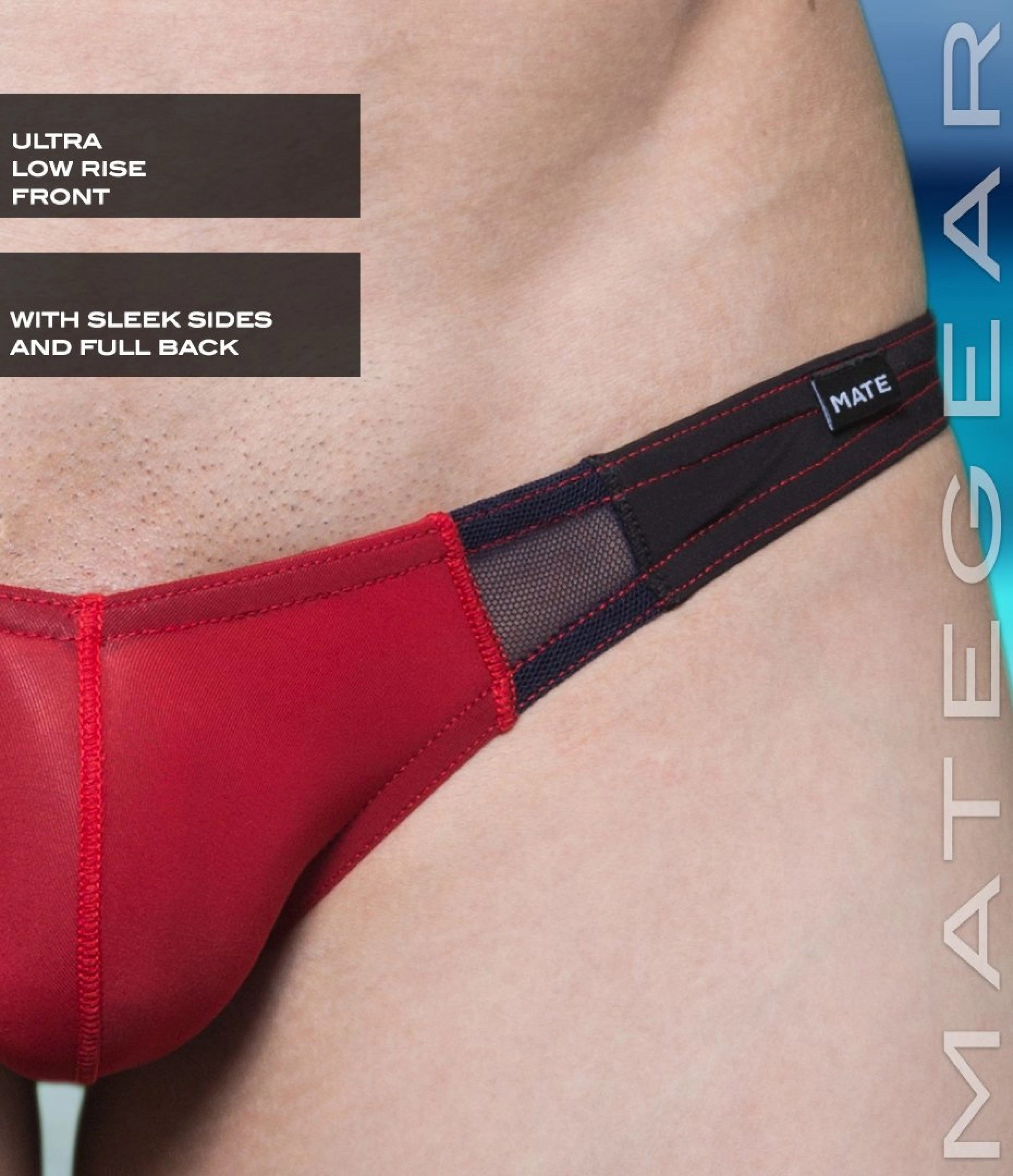 Sexy Men's Swimwear Ultra Swim Bikini - Roe Yeon III (Ultra Low Rise Front / Ultra Thin Nylon Series)