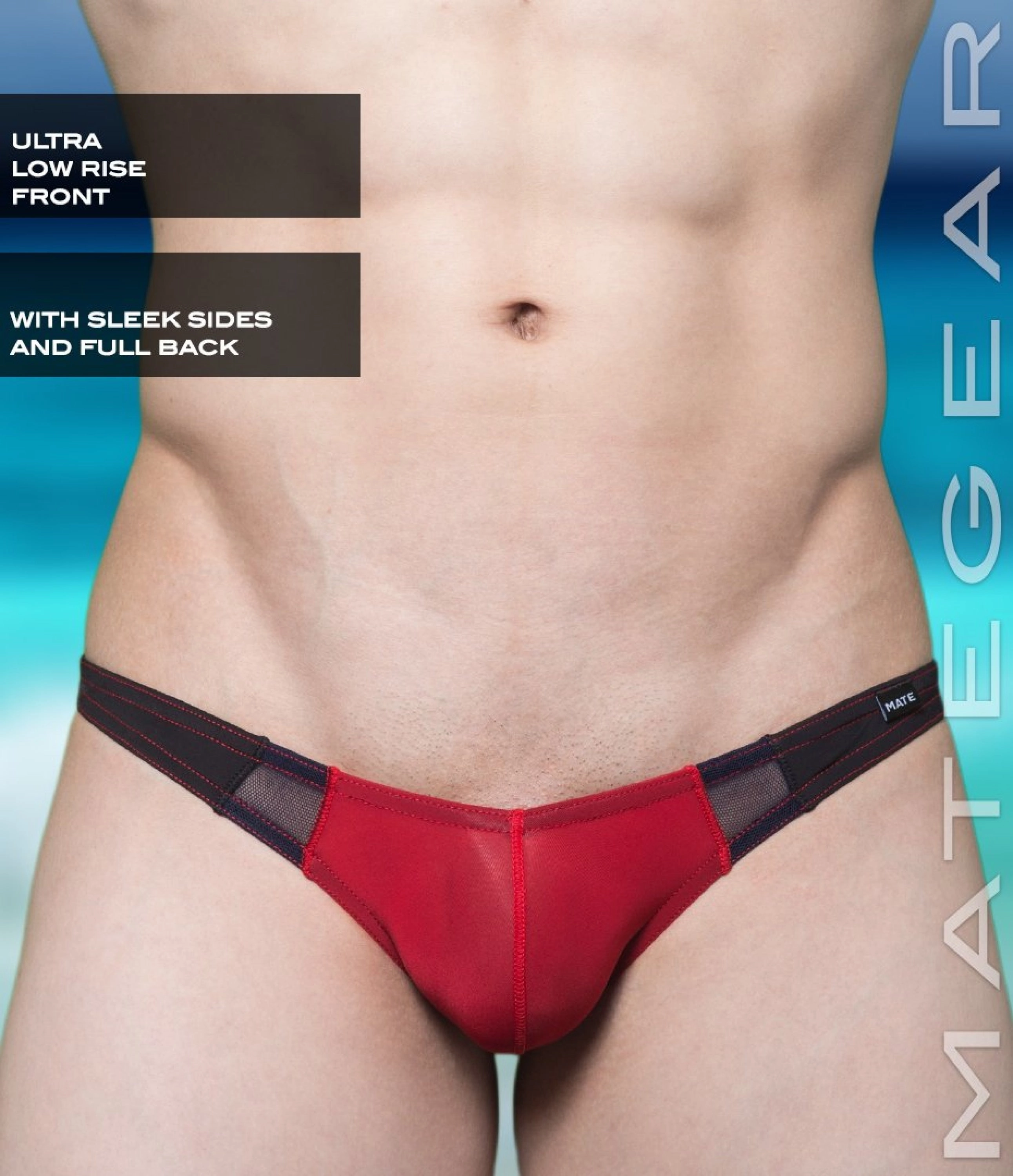 Sexy Men's Swimwear Ultra Swim Bikini - Roe Yeon III (Ultra Low Rise Front / Ultra Thin Nylon Series)