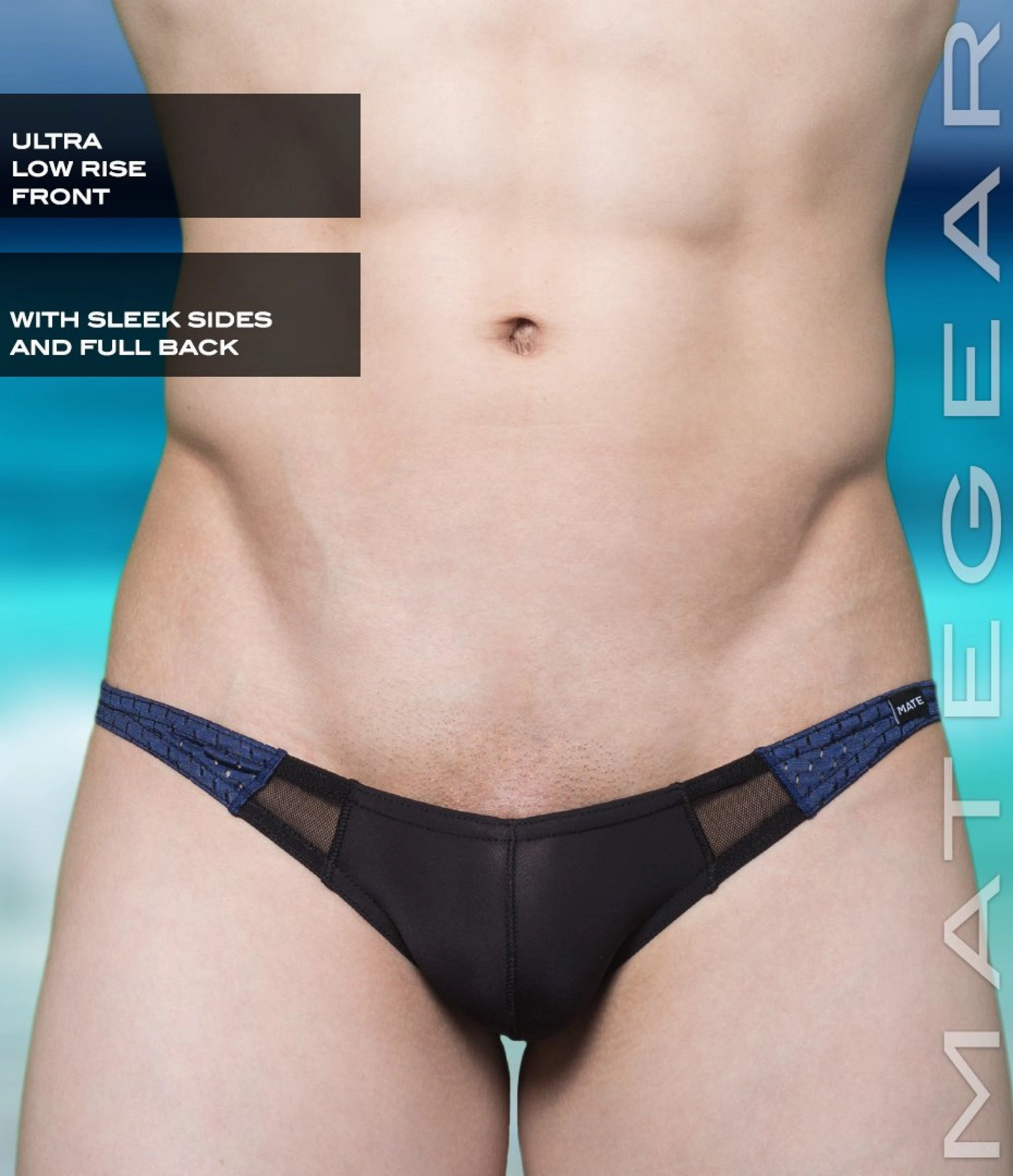 Sexy Men's Swimwear Ultra Swim Bikini - Roe Yeon III (Ultra Low Rise Front / Ultra Thin Nylon Series)