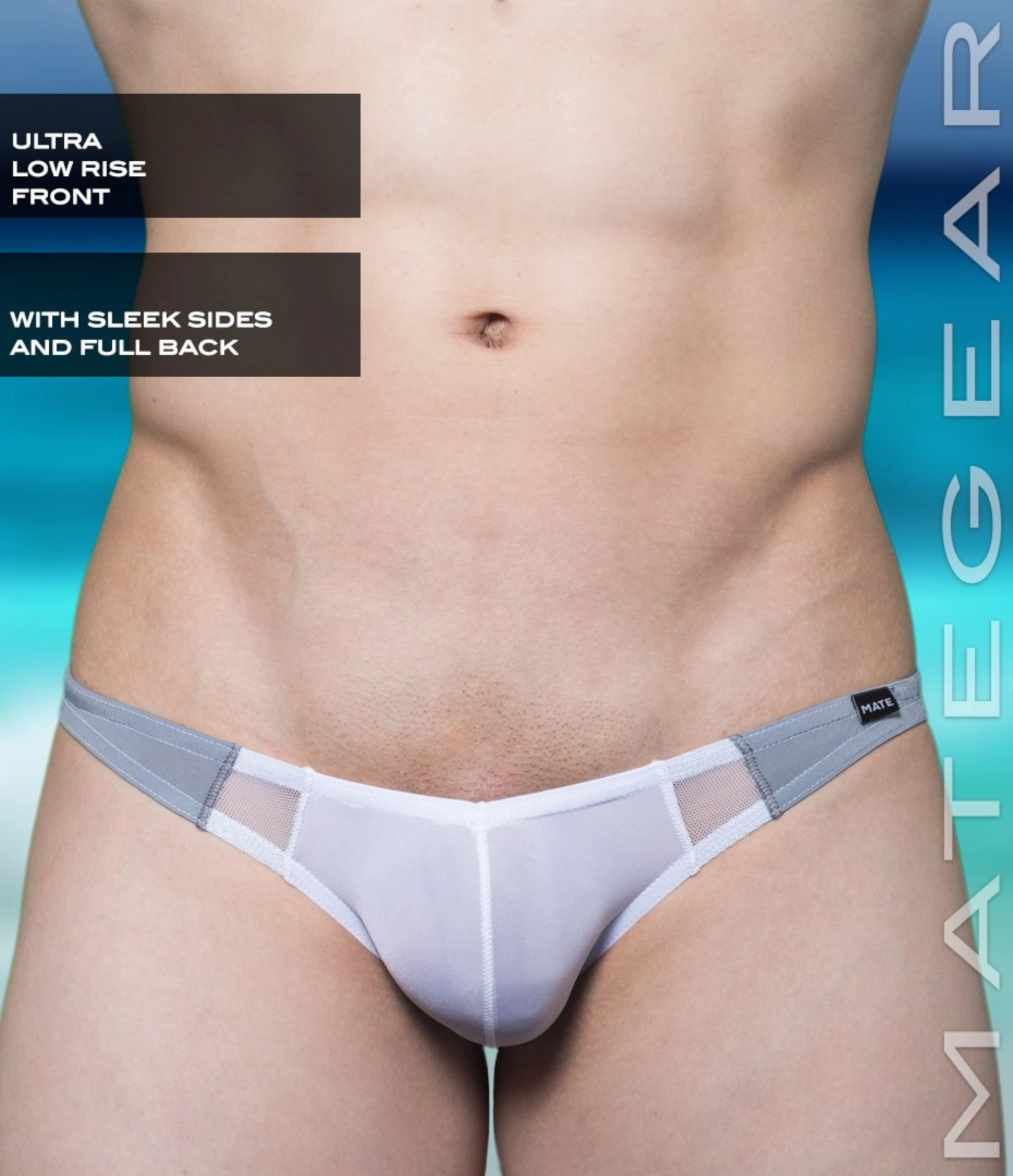 Sexy Men's Swimwear Ultra Swim Bikini - Roe Yeon III (Ultra Low Rise Front / Ultra Thin Nylon Series)