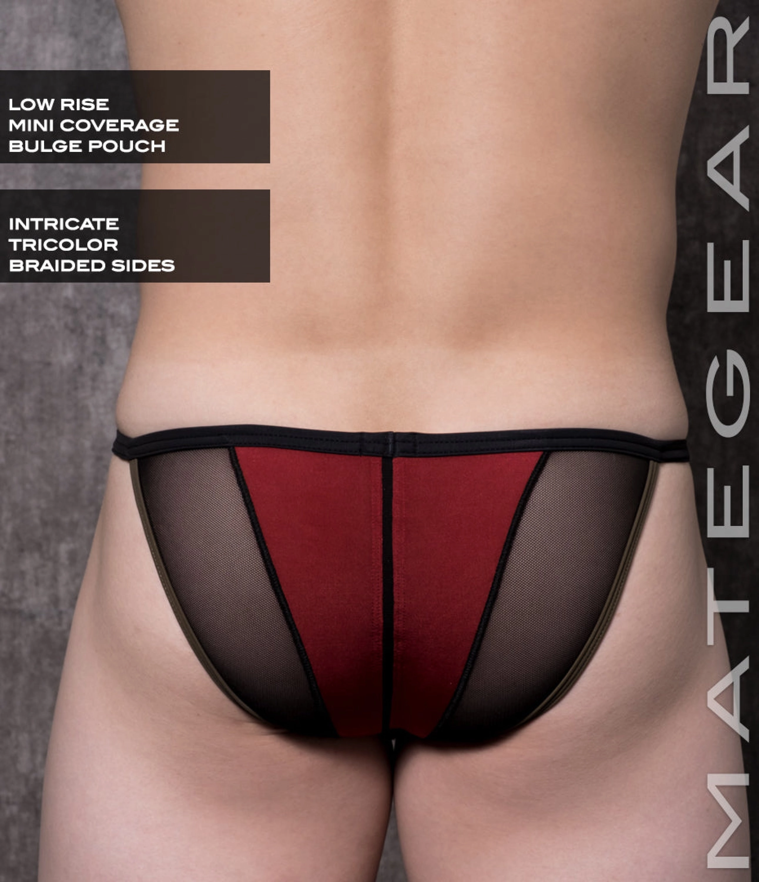Sexy Men's Swimwear Xpression Ultra Swim Pouch Bikini - He Ran (Button Front)