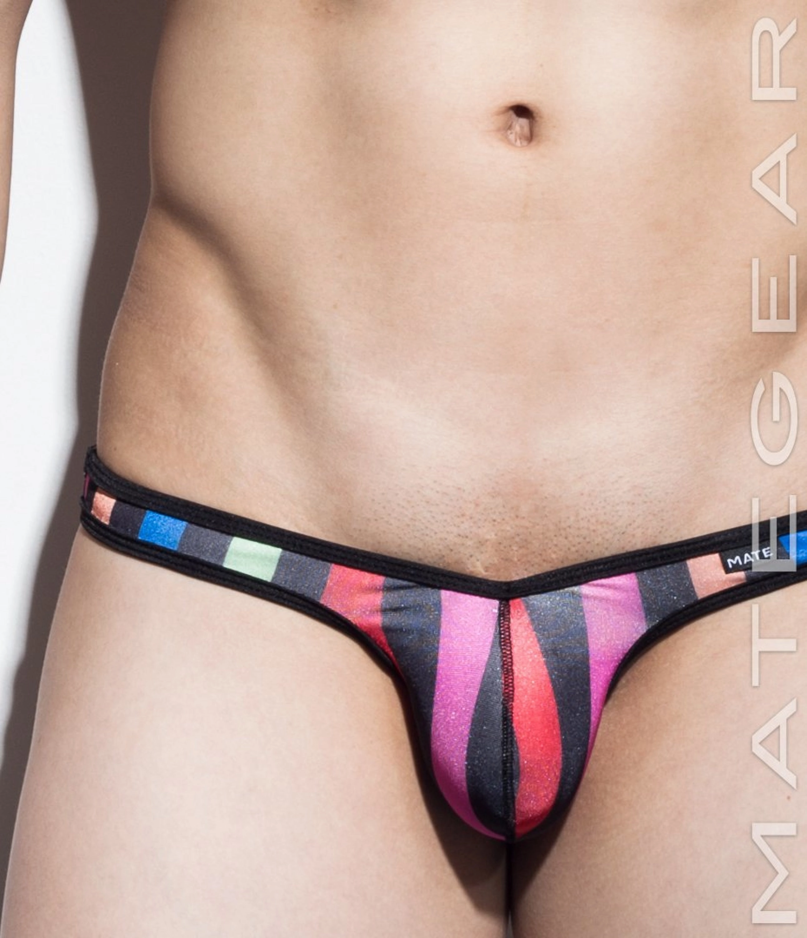 Sexy Mens Swimwear Ultra Swim Pouch Bikini - Nan Song VIII (Tapered Sides / V-Front) (Special Fabrics Series)