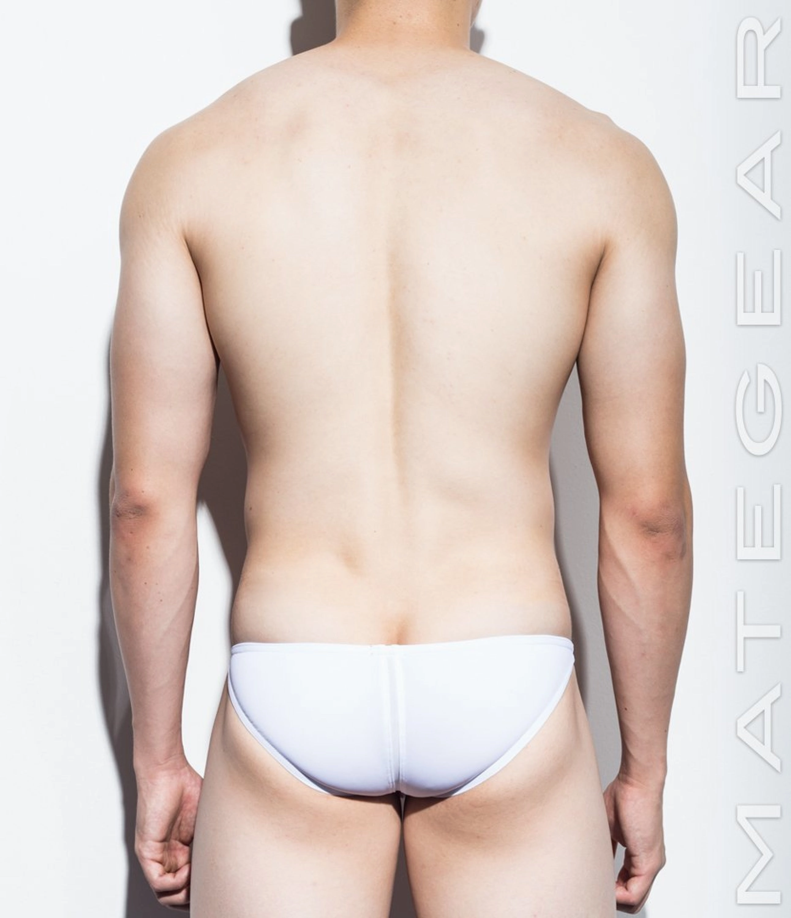 Sexy Mens Swimwear Ultra Swim Pouch Bikini - Nan Song XIV (Tapered Sides / V-Front / Mesh Overlay)