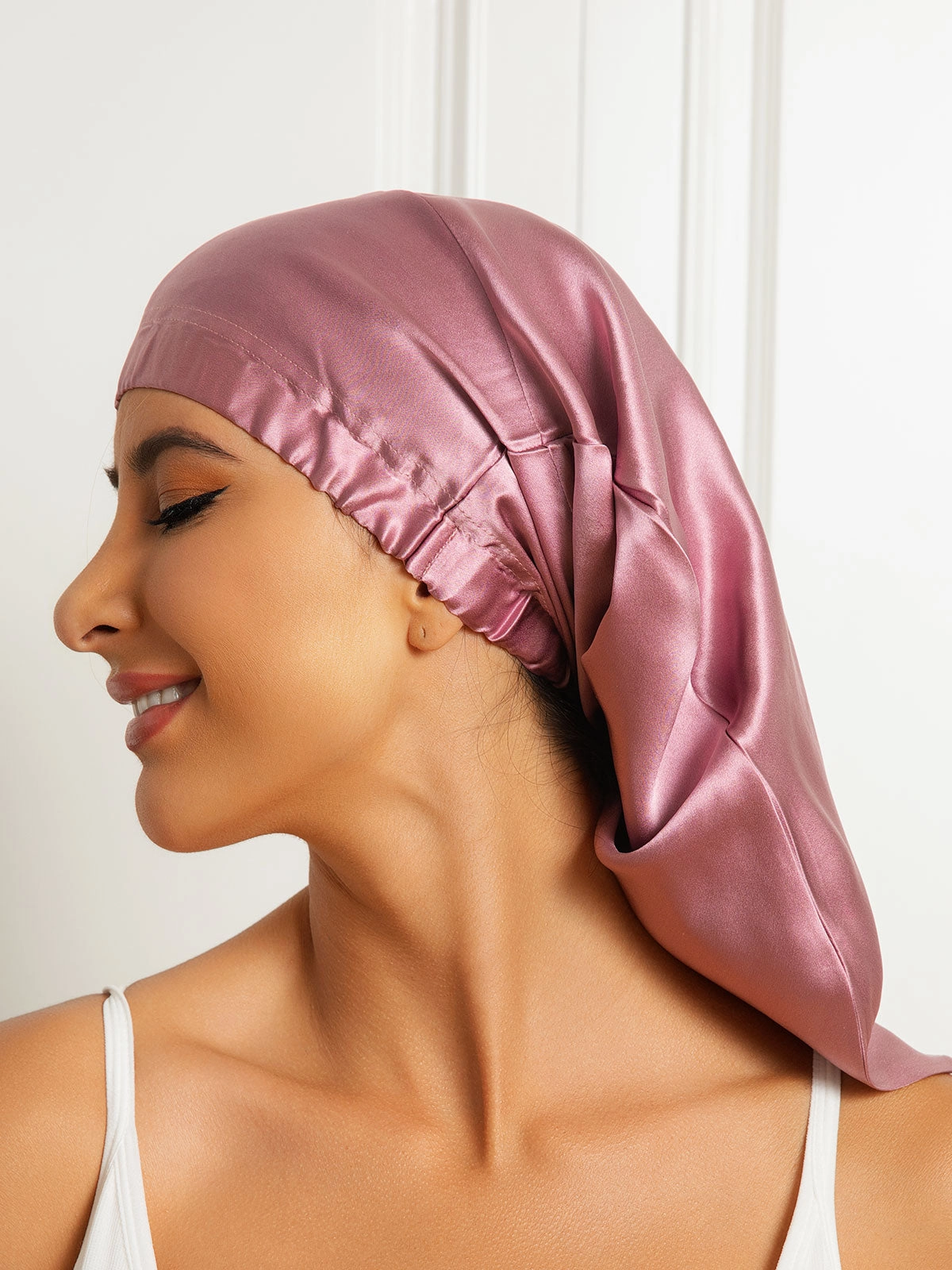 Silk Elegant Night Bonnet Sleep Cap