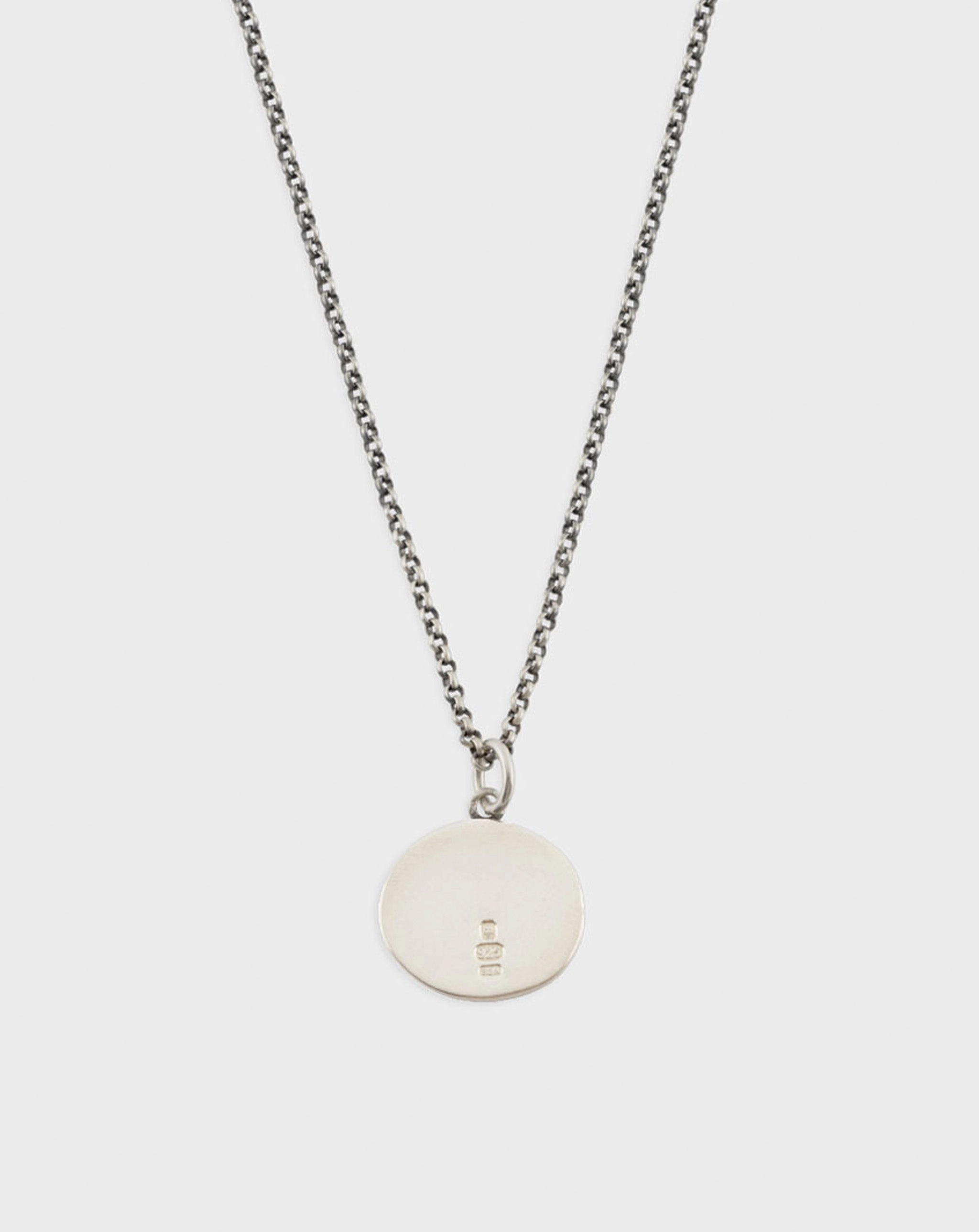 Silver Minimal Hallmark Necklace