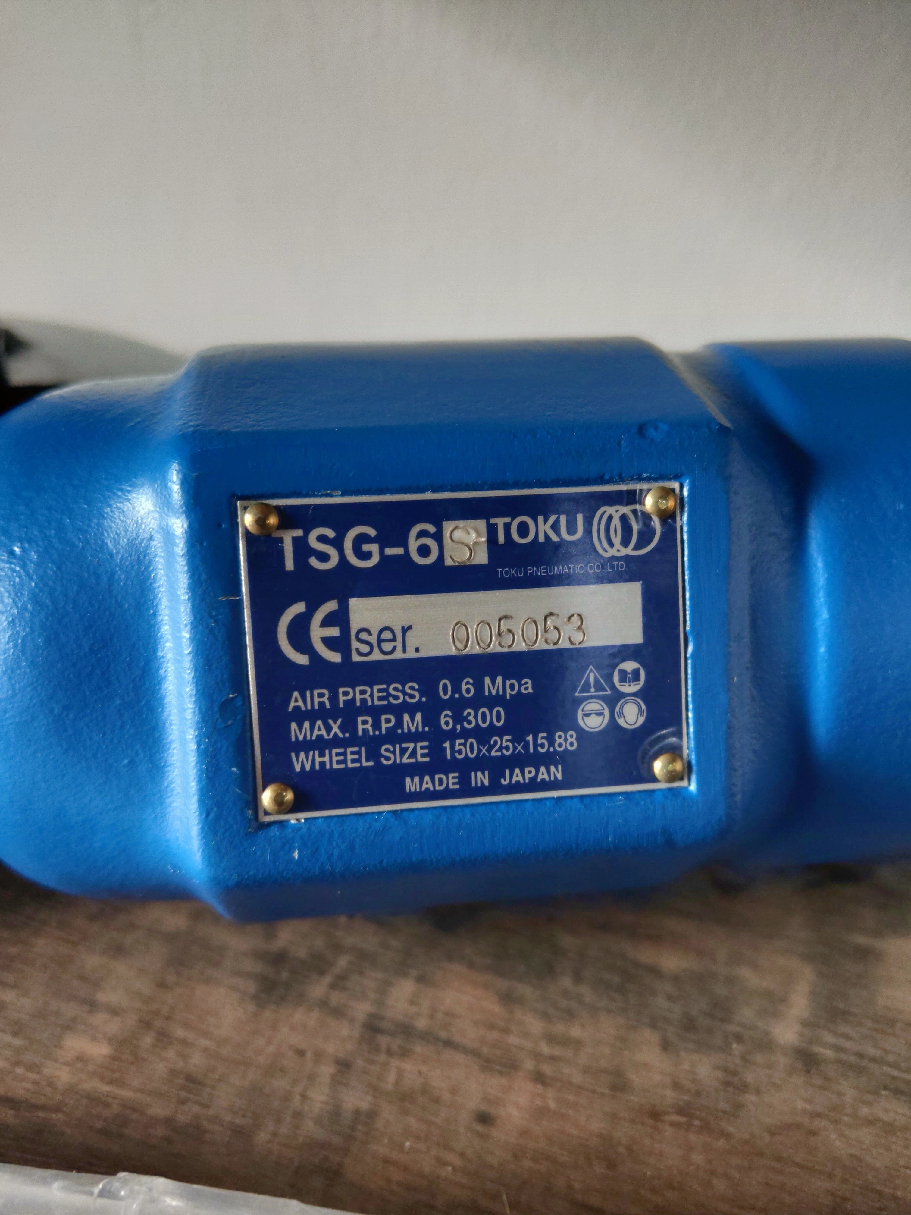 Toku TSG6S Air Straight Grinder  5“ Pneumatic  | Model: TOKU-TSG6S
