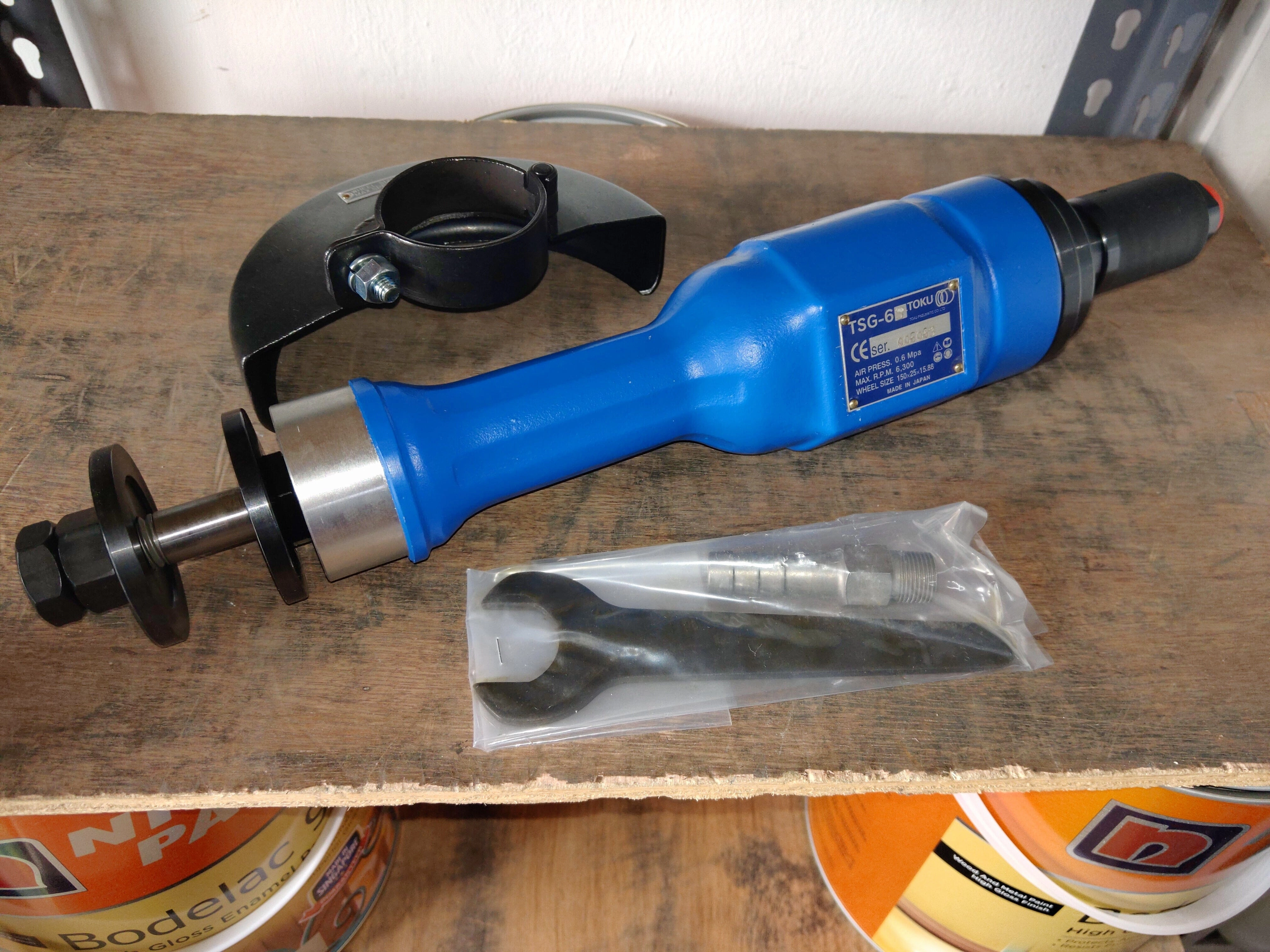 Toku TSG6S Air Straight Grinder  5“ Pneumatic  | Model: TOKU-TSG6S