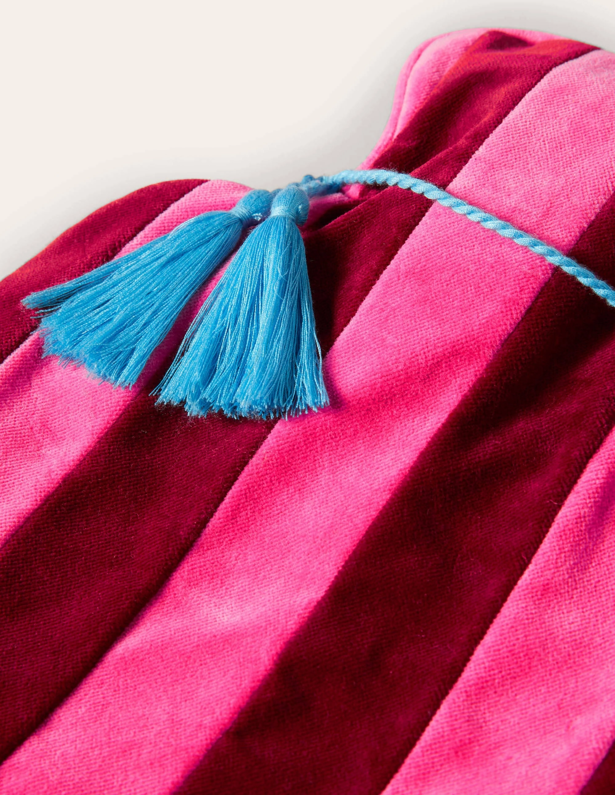 Velvet Hot Water Bottle-Festival Pink/Wine