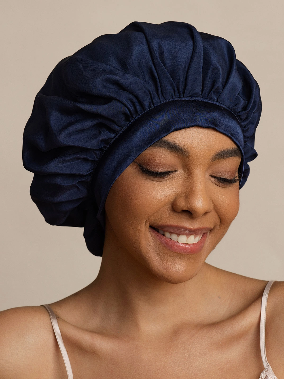 Women's Mulberry Silk Bonnet with Long Ribbons