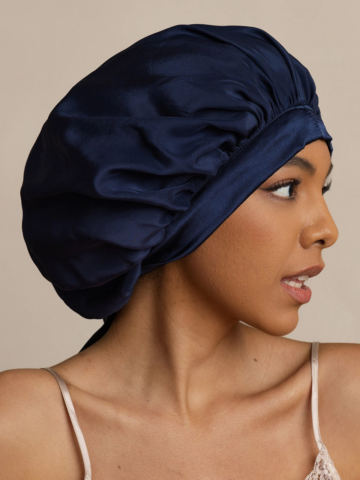 Women's Mulberry Silk Bonnet with Long Ribbons