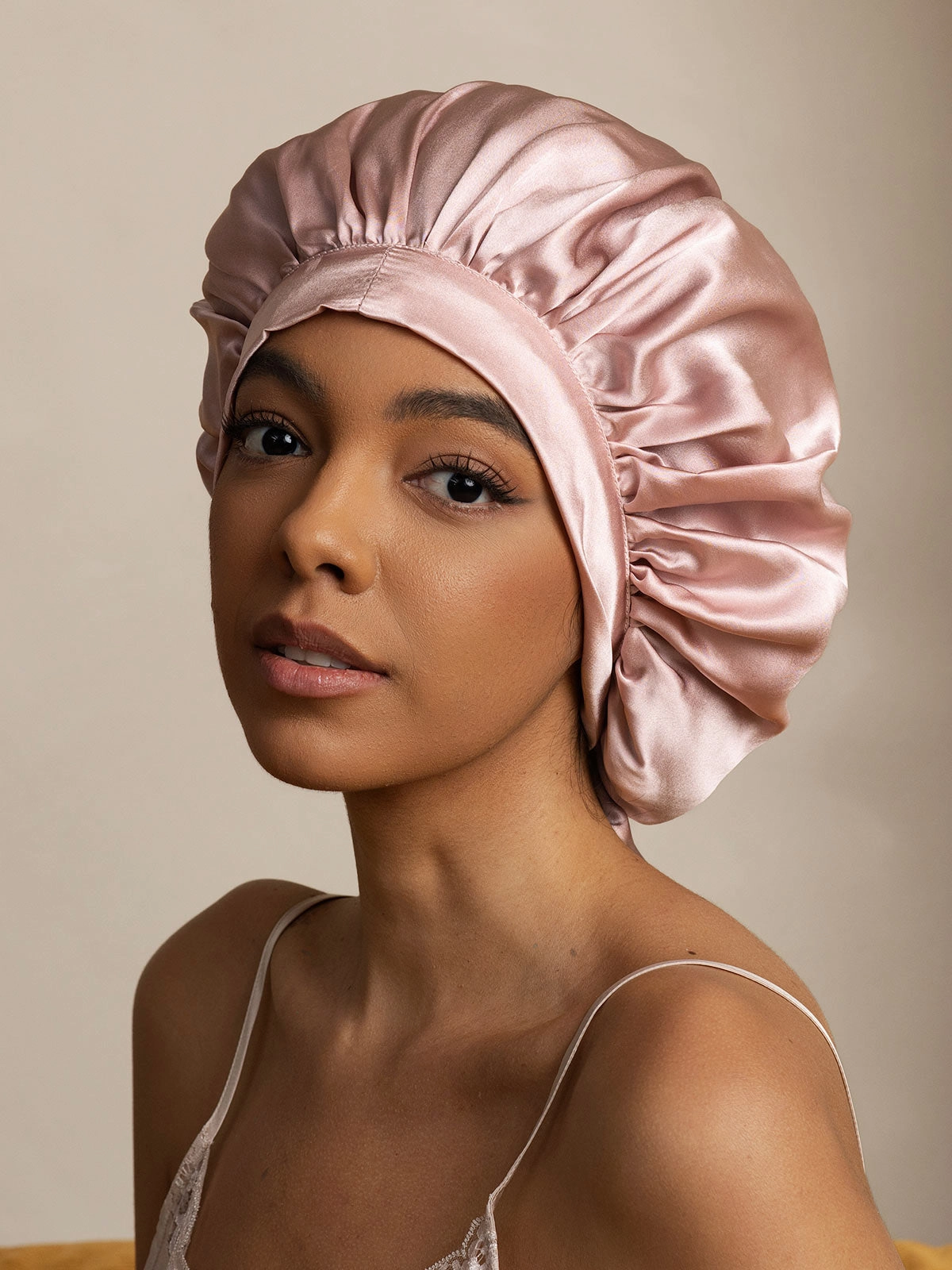 Women's Mulberry Silk Bonnet with Long Ribbons