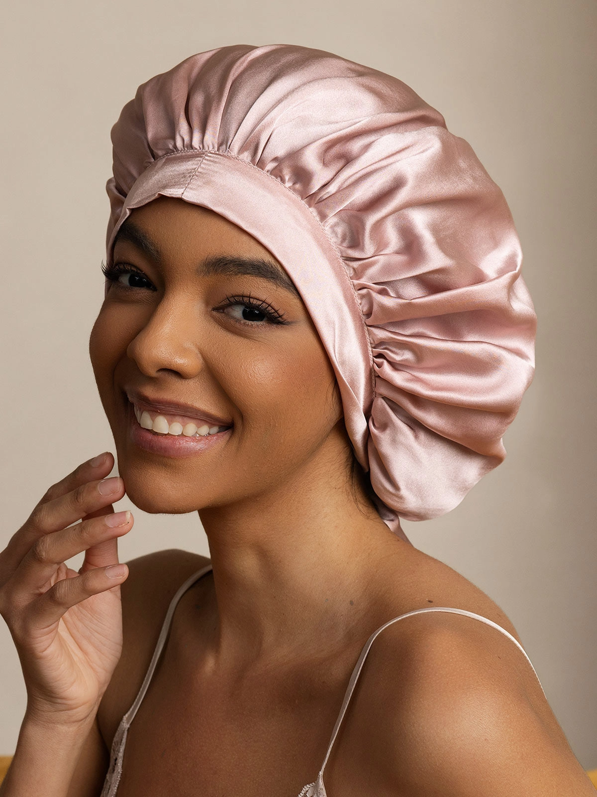 Women's Mulberry Silk Bonnet with Long Ribbons