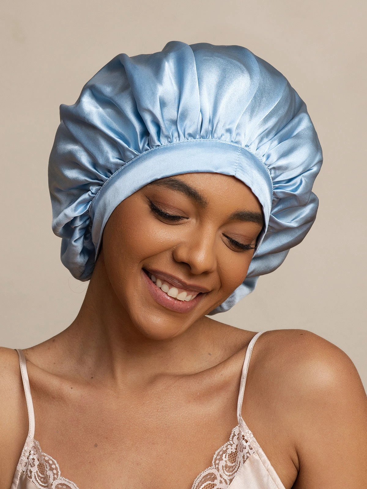 Women's Mulberry Silk Bonnet with Long Ribbons