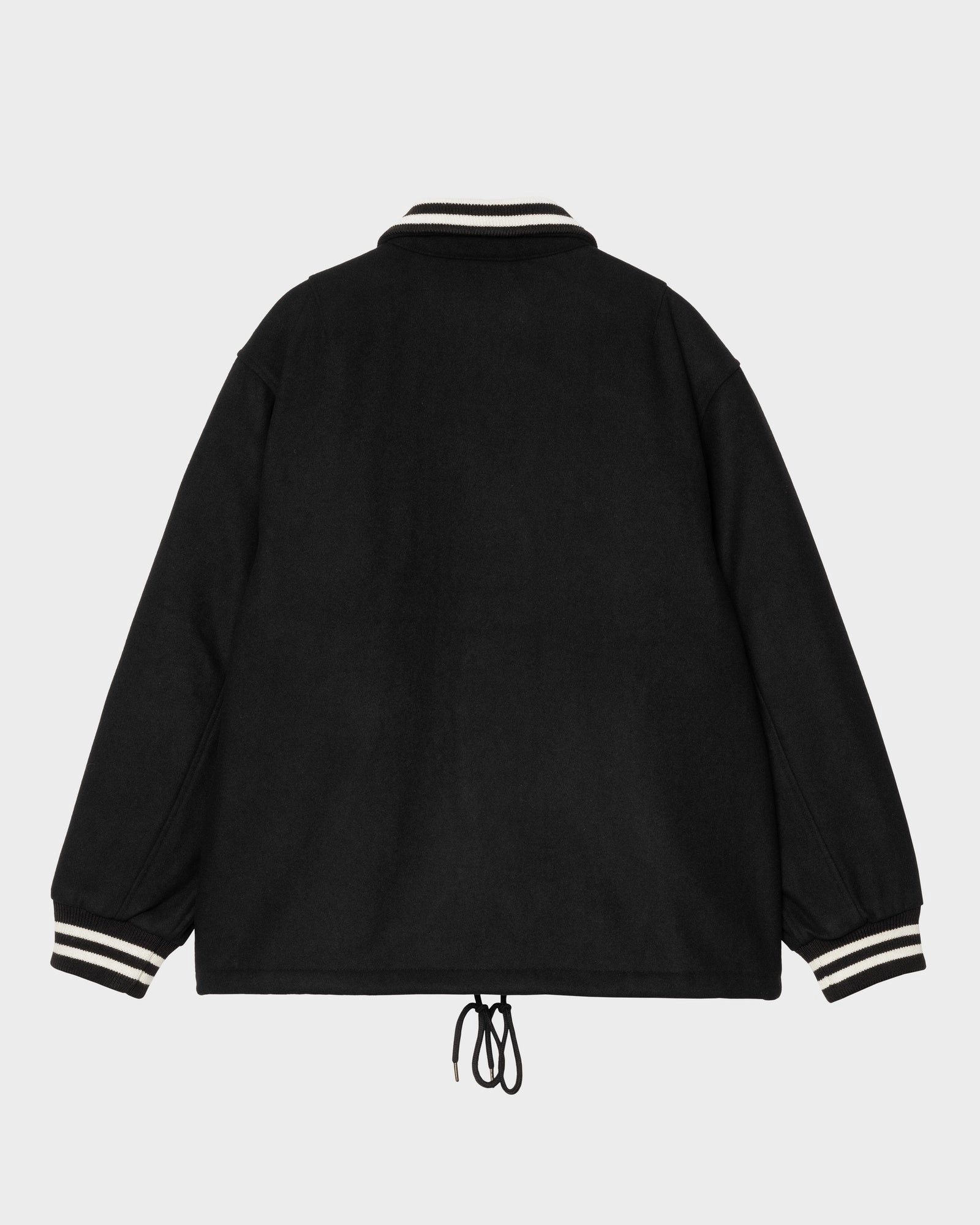 Wool Coach Jacket | Black / Wax